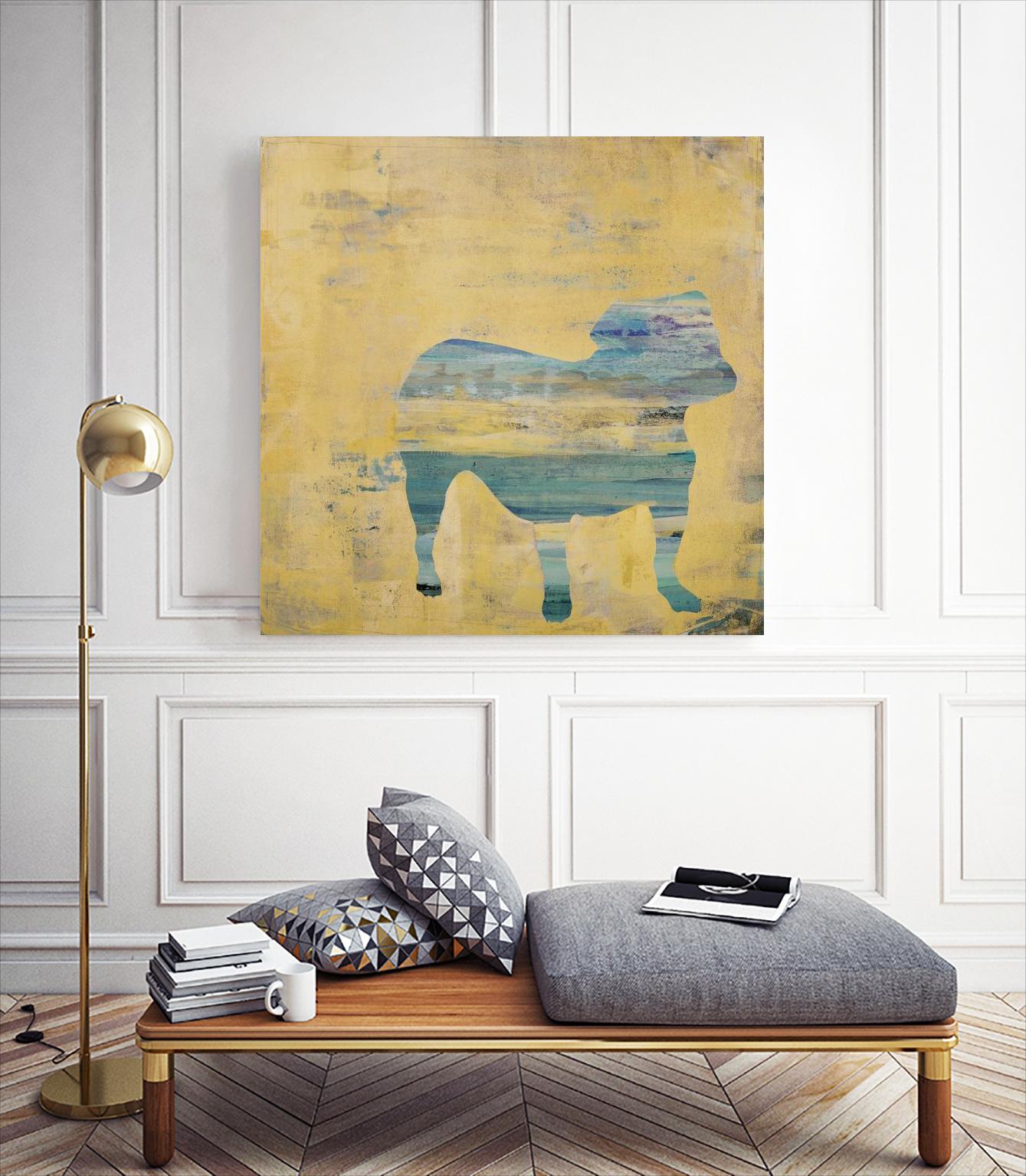 Best Friend 3 by Harris, Maeve Harris on GIANT ART - beige animals dog