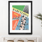 Barcelona Rowing 1992 by THE Studio on GIANT ART - green vintage