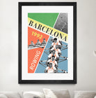 Barcelona Rowing 1992 by THE Studio on GIANT ART - green vintage