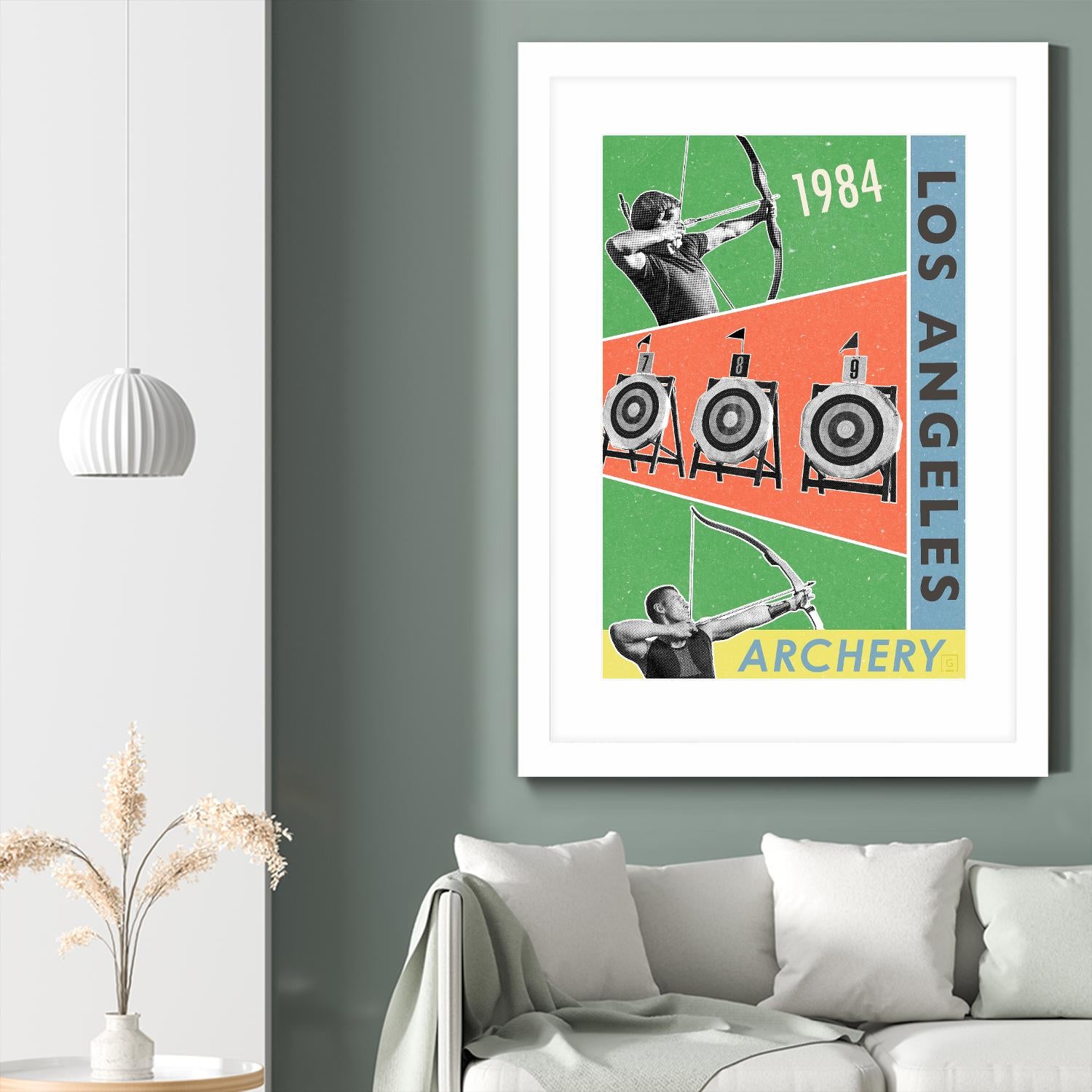 Los Angeles Archery 1984 by THE Studio on GIANT ART - green vintage
