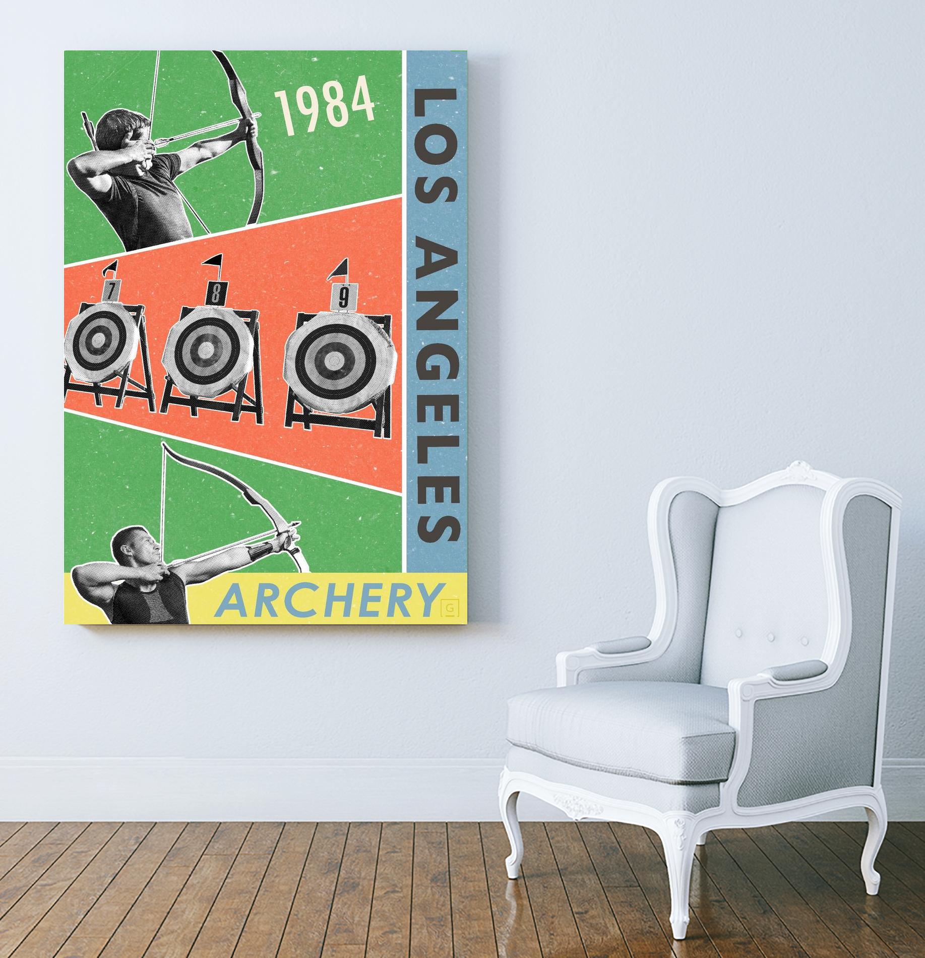 Los Angeles Archery 1984 by THE Studio on GIANT ART - green vintage