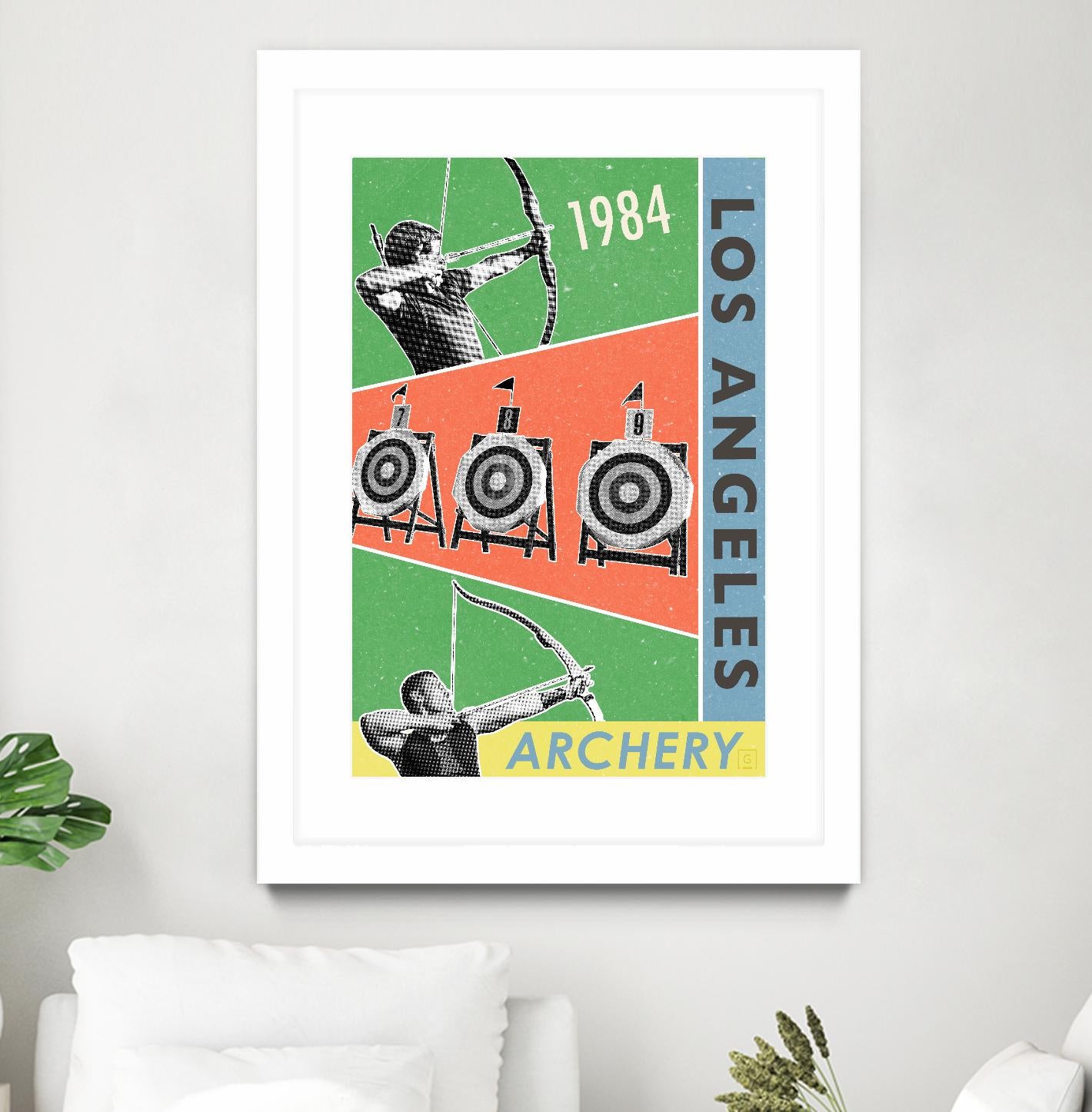 Los Angeles Archery 1984 by THE Studio on GIANT ART - green vintage