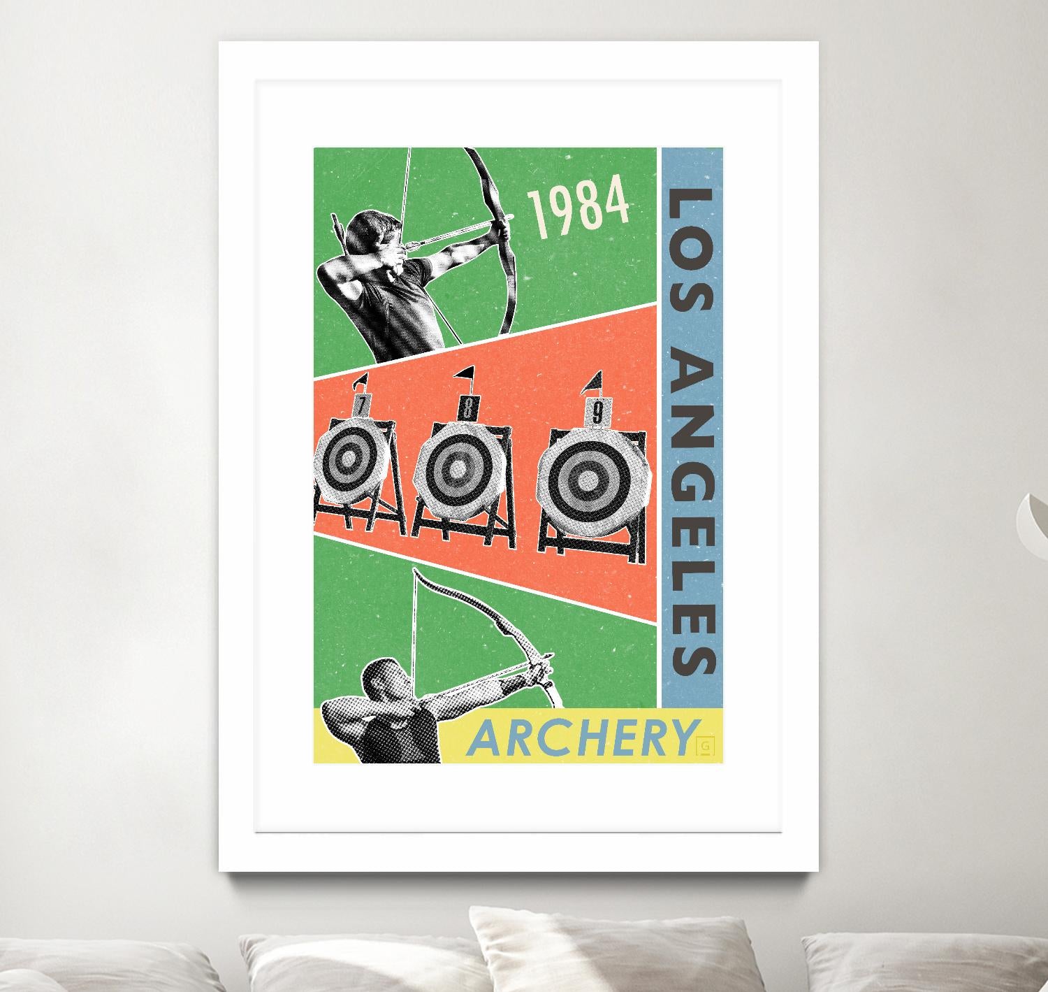 Los Angeles Archery 1984 by THE Studio on GIANT ART - green vintage