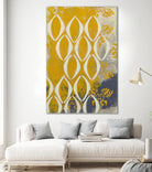 Yellow Pintura 2 by Sid Rativo on GIANT ART - white abstract