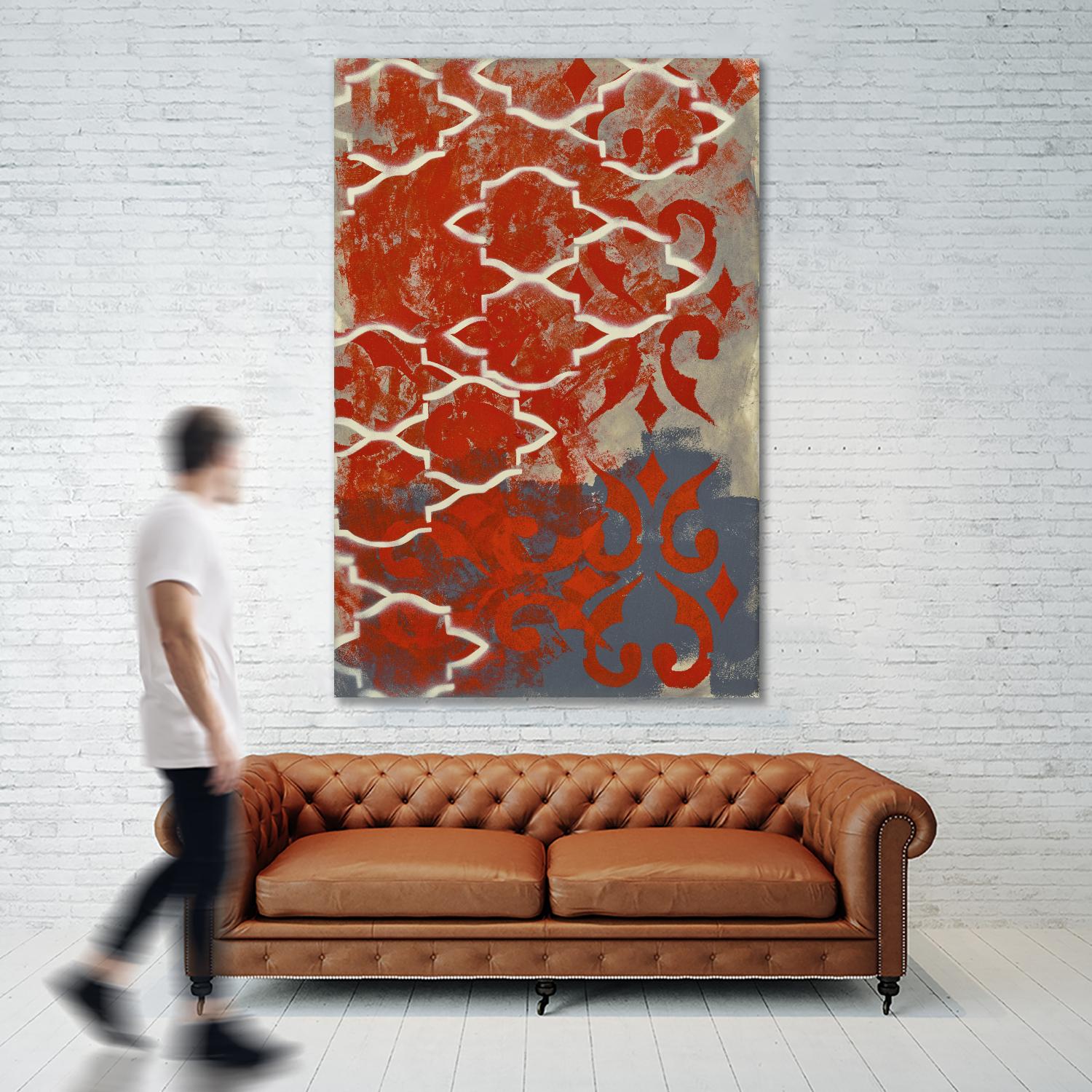 Cherry Pintura 1 by Sid Rativo on GIANT ART - orange abstract