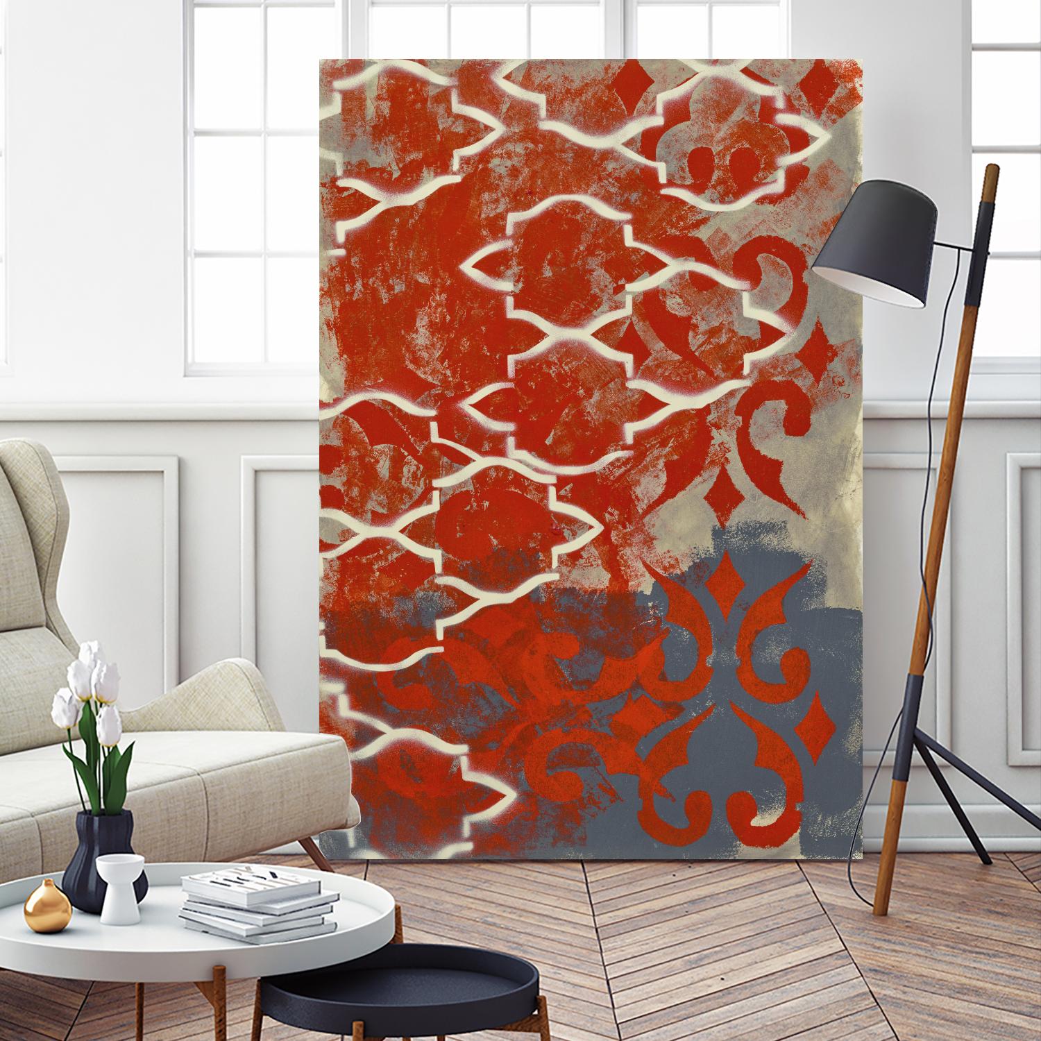 Cherry Pintura 1 by Sid Rativo on GIANT ART - orange abstract