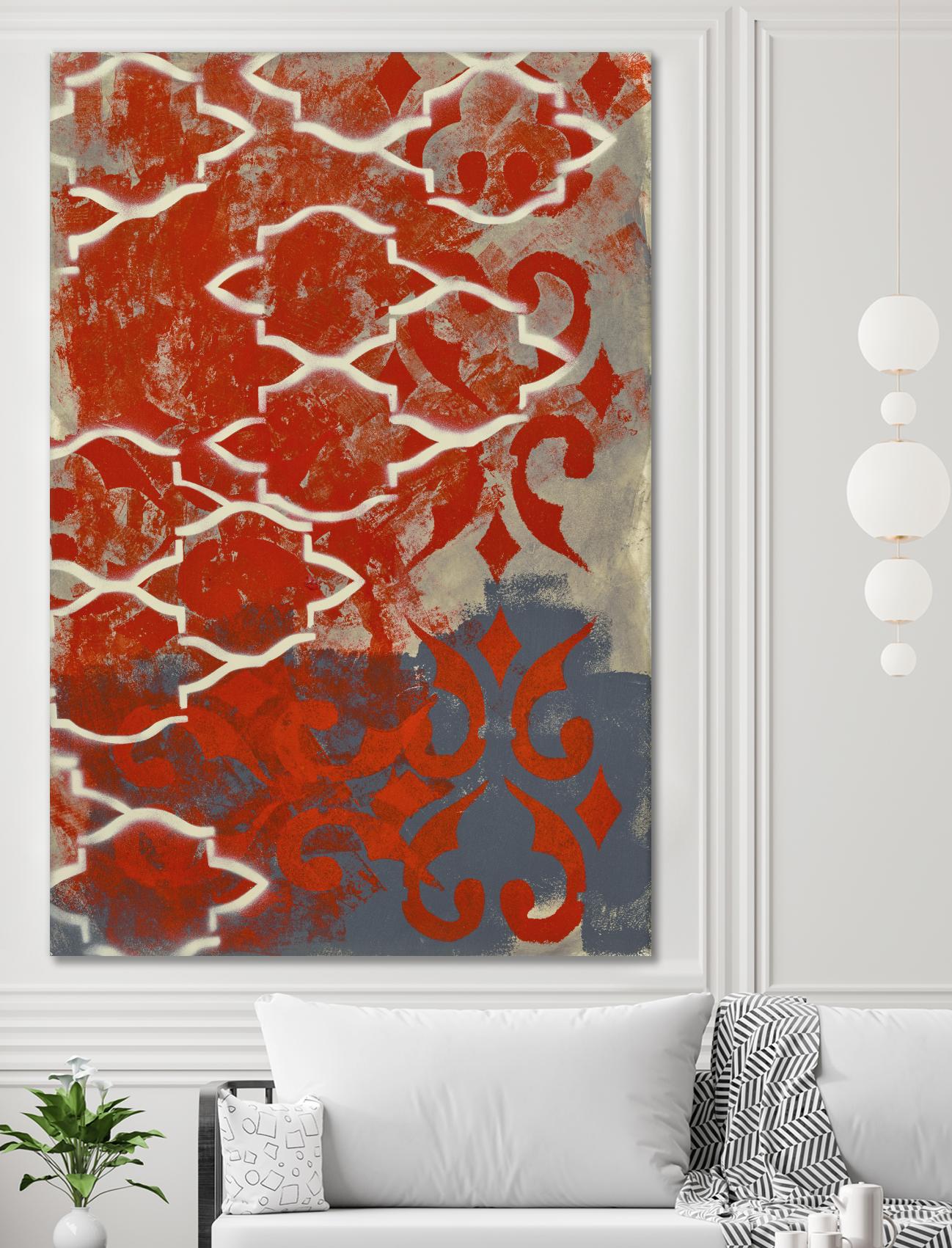 Cherry Pintura 1 by Sid Rativo on GIANT ART - orange abstract