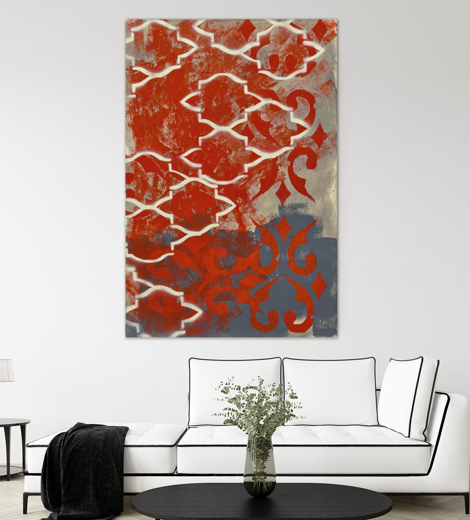 Cherry Pintura 1 by Sid Rativo on GIANT ART - orange abstract