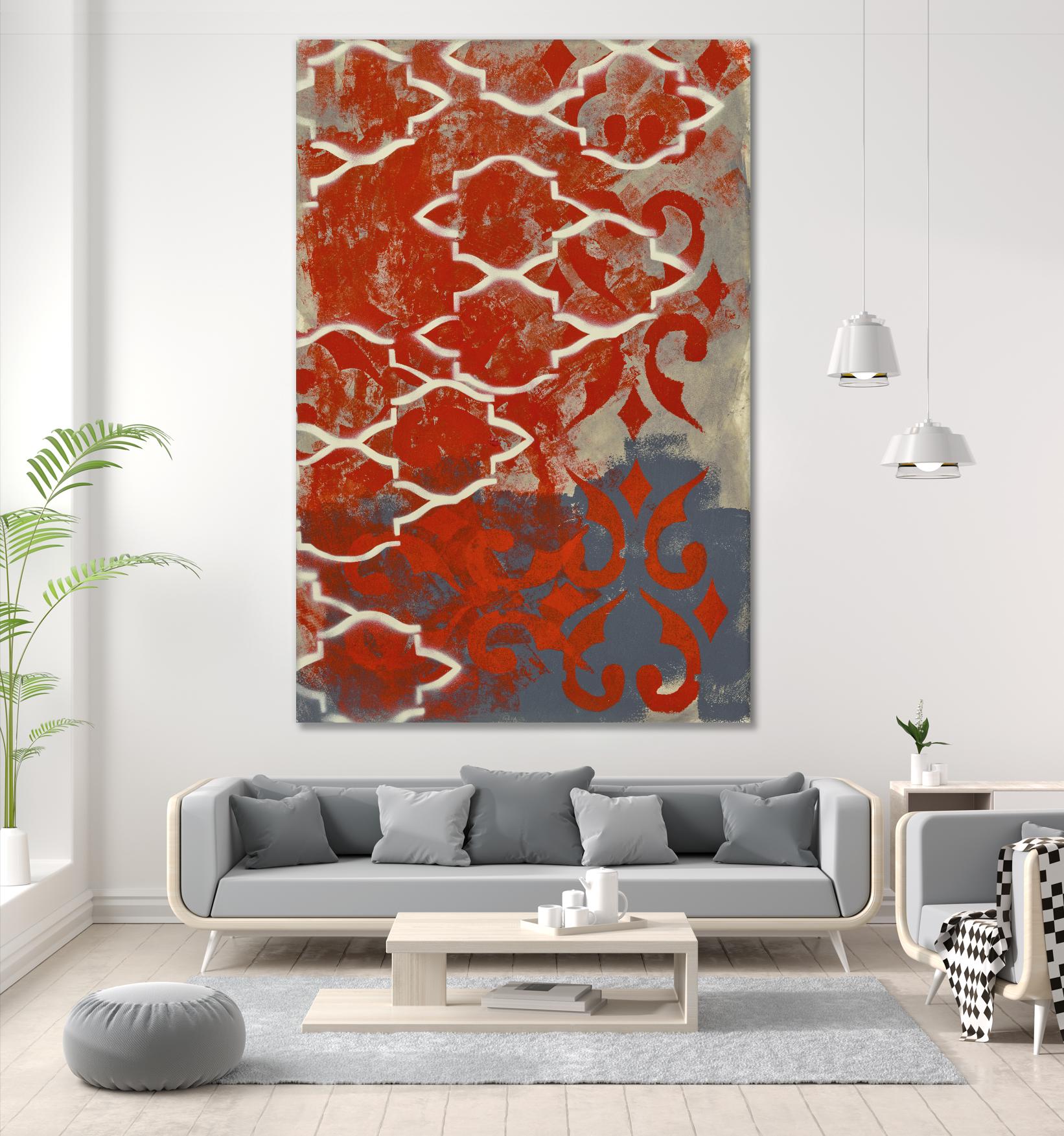 Cherry Pintura 1 by Sid Rativo on GIANT ART - orange abstract