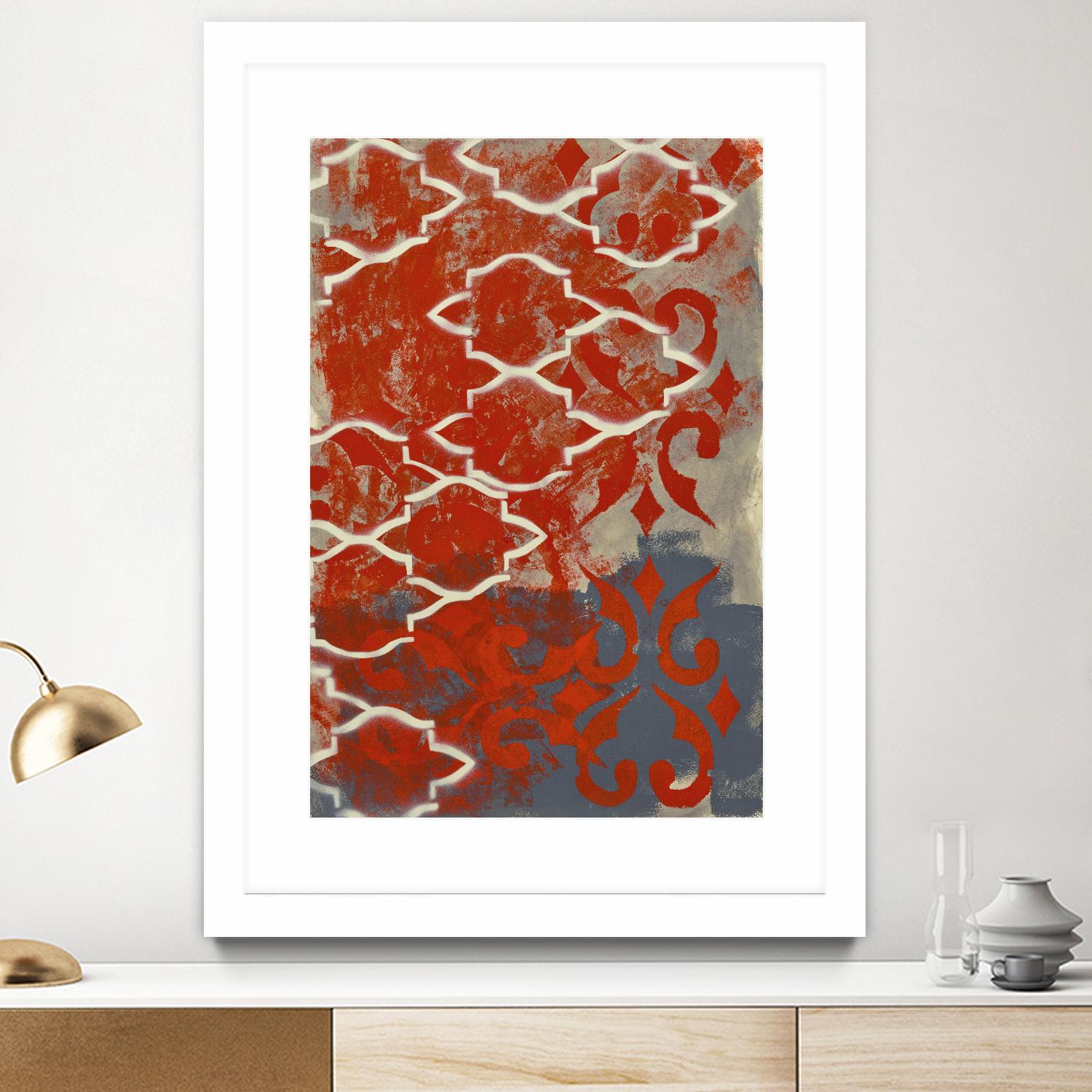 Cherry Pintura 1 by Sid Rativo on GIANT ART - orange abstract