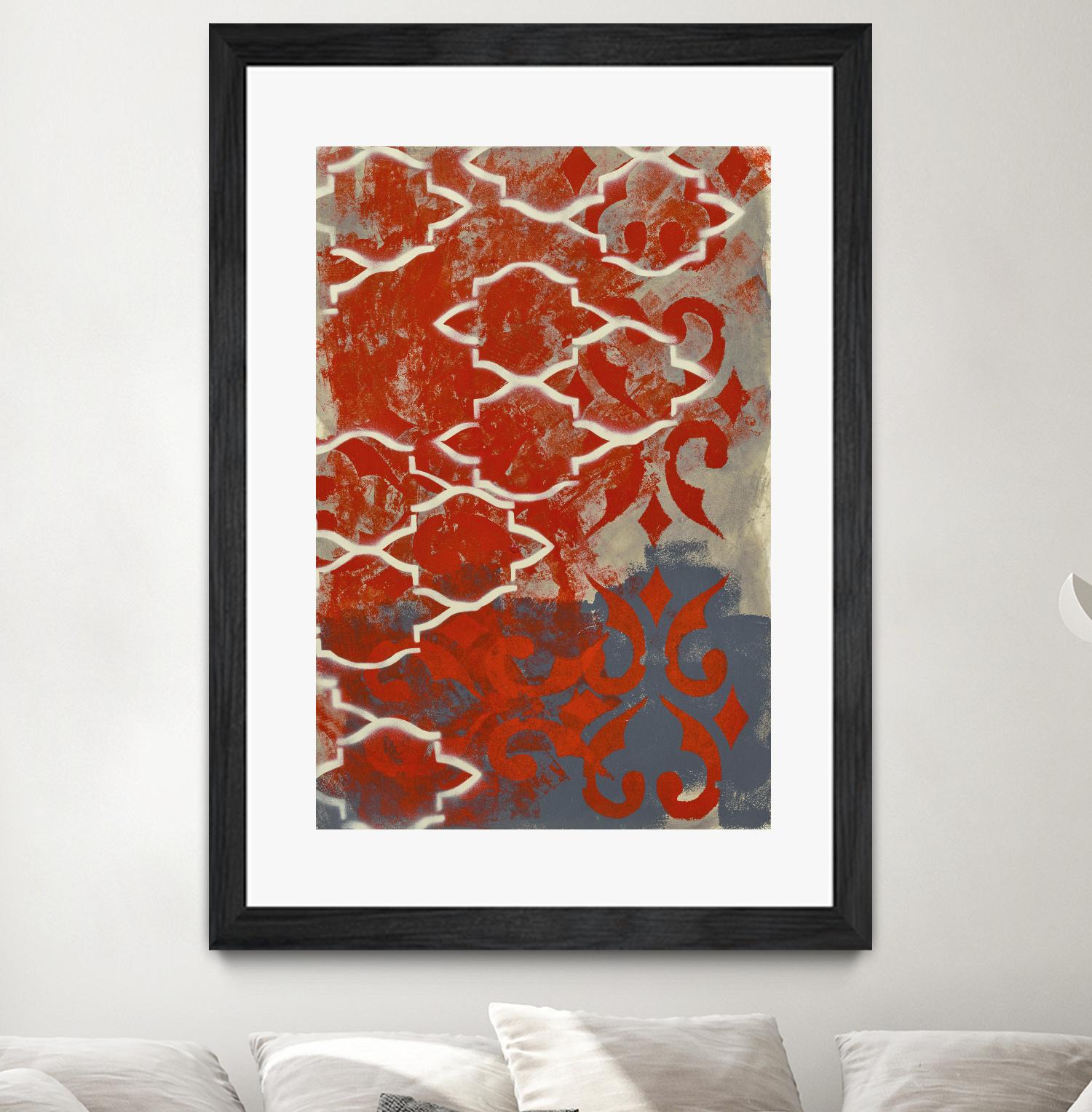 Cherry Pintura 1 by Sid Rativo on GIANT ART - orange abstract