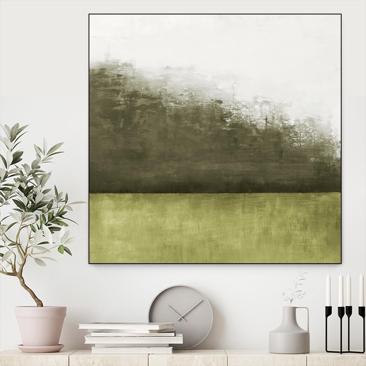 Of the Season C by Danna Harvey on GIANT ART - green landscape