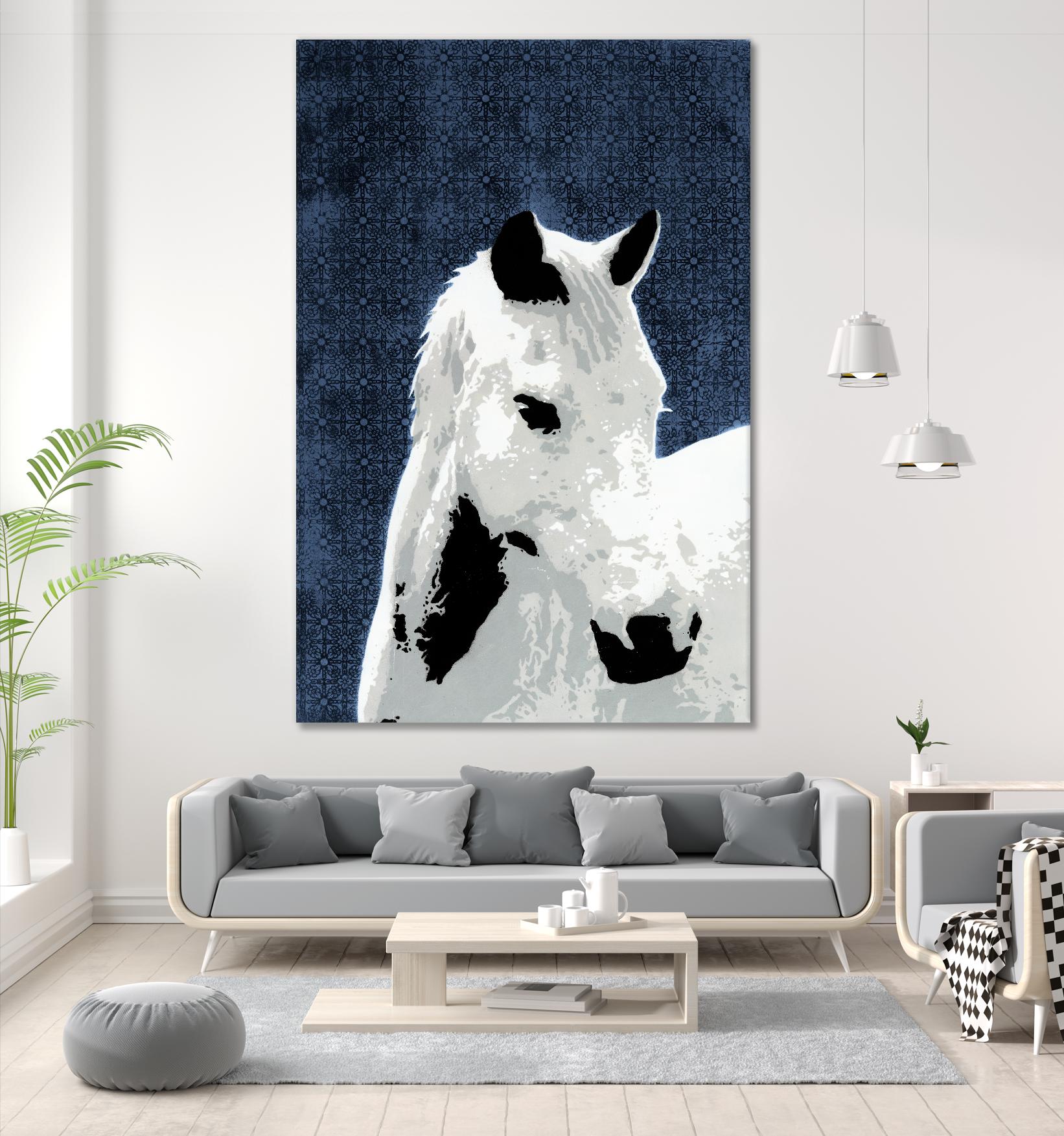 Horse by Urbansoule on GIANT ART - grey contemporary