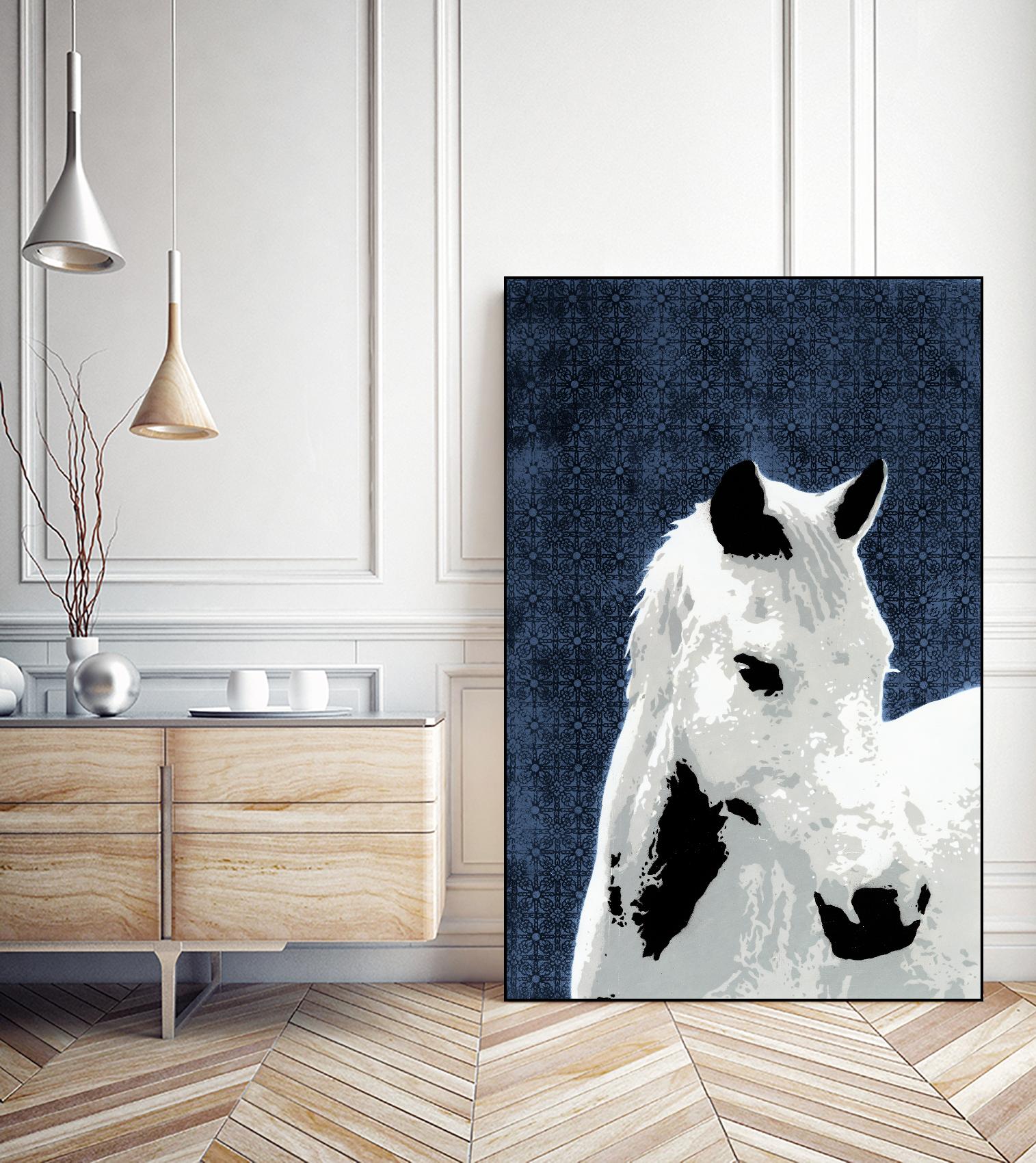 Horse by Urbansoule on GIANT ART - grey contemporary