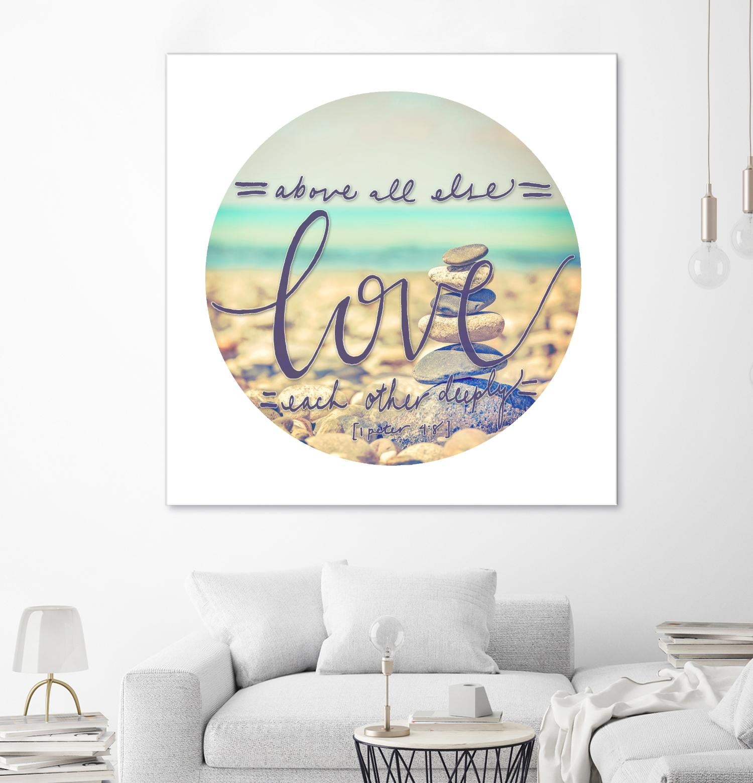 Love Each Other Deeply by THE Studio on GIANT ART - brown photo art