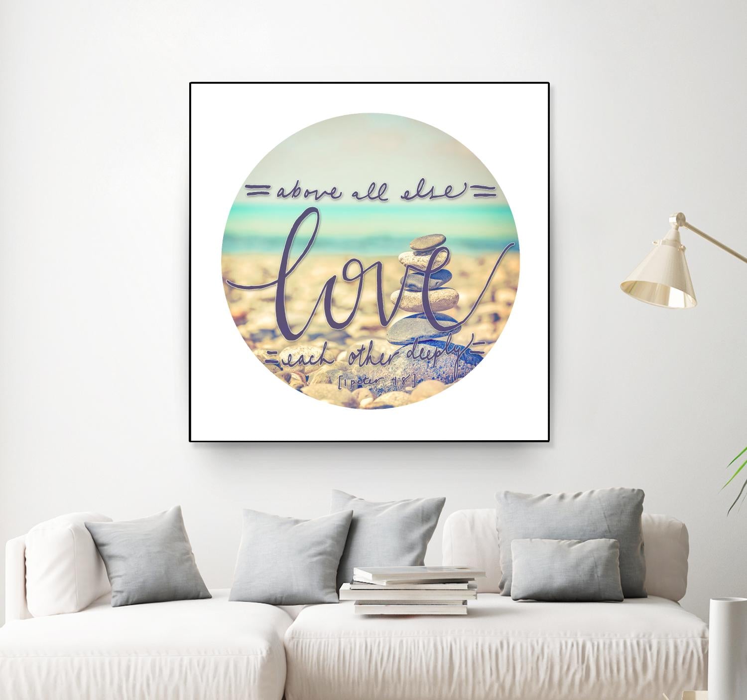 Love Each Other Deeply by THE Studio on GIANT ART - brown photo art