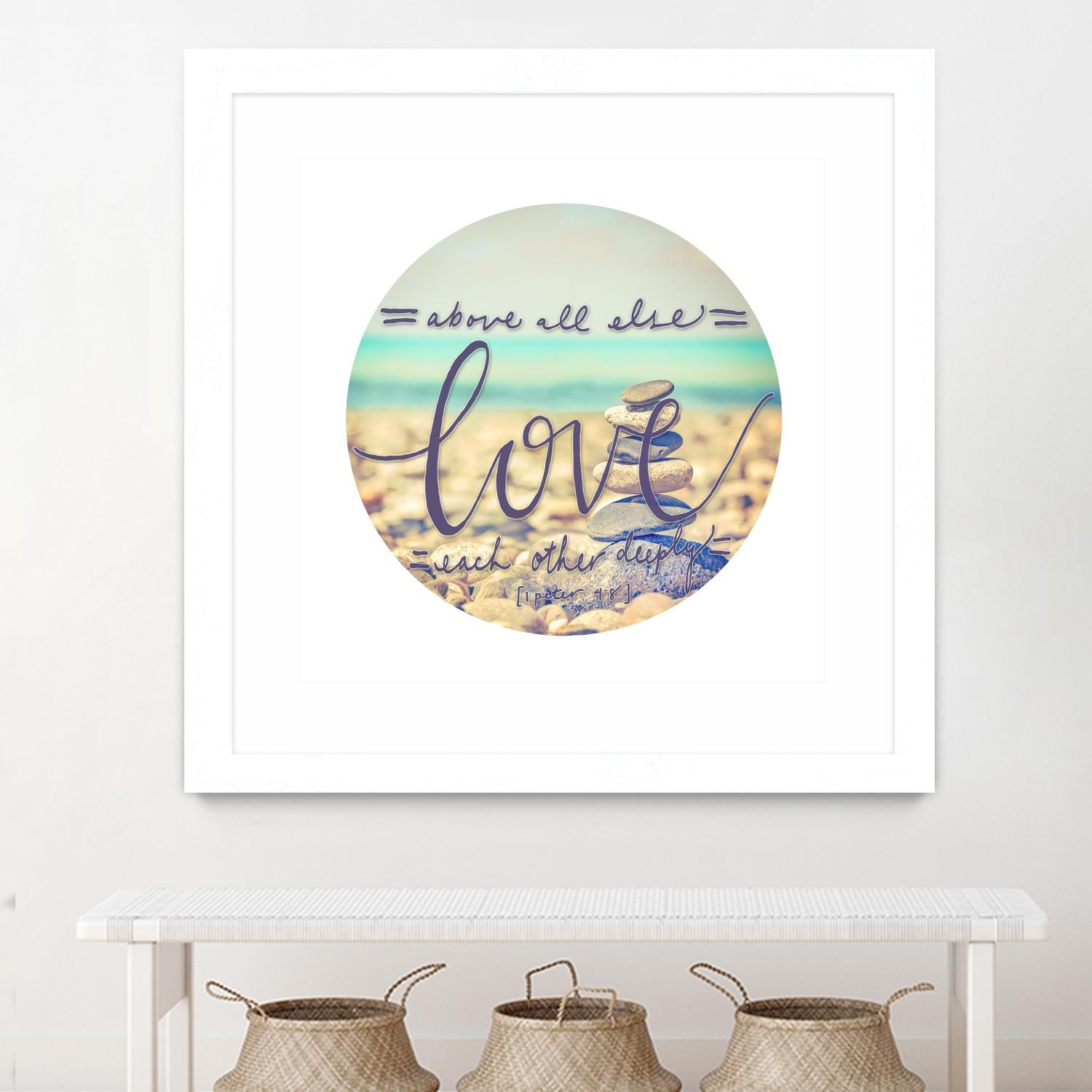 Love Each Other Deeply by THE Studio on GIANT ART - brown photo art