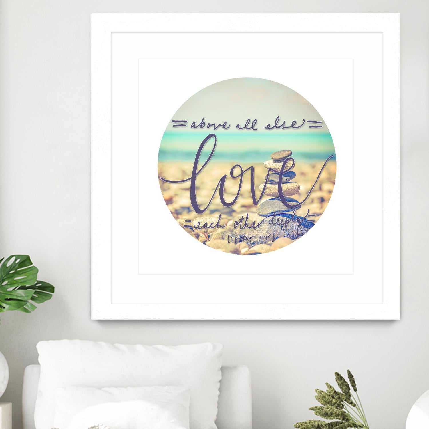 Love Each Other Deeply by THE Studio on GIANT ART - brown photo art