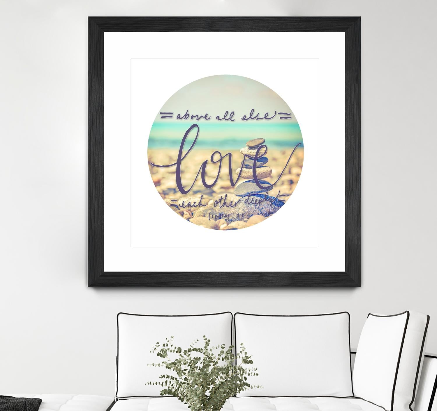 Love Each Other Deeply by THE Studio on GIANT ART - brown photo art