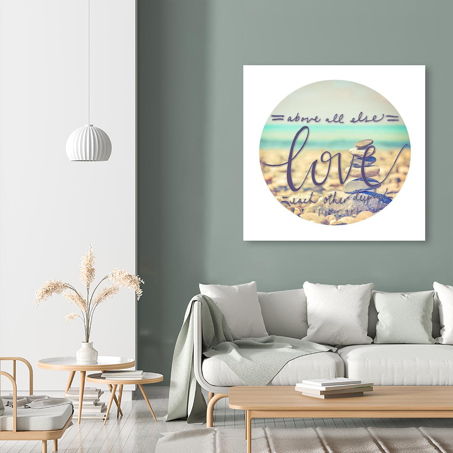 Love Each Other Deeply by THE Studio on GIANT ART - brown photo art