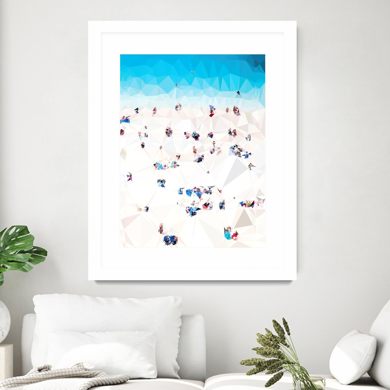 Beach Fragments A by THE Studio on GIANT ART - beige costal beach