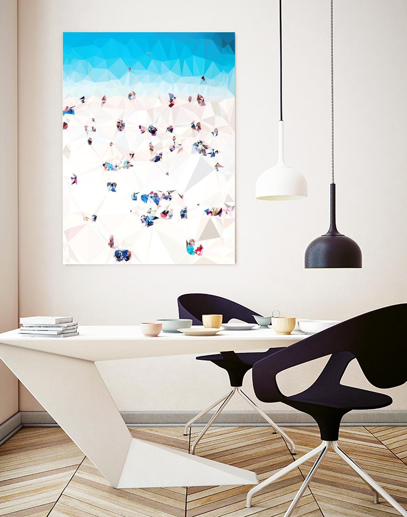 Beach Fragments A by THE Studio on GIANT ART - beige costal beach