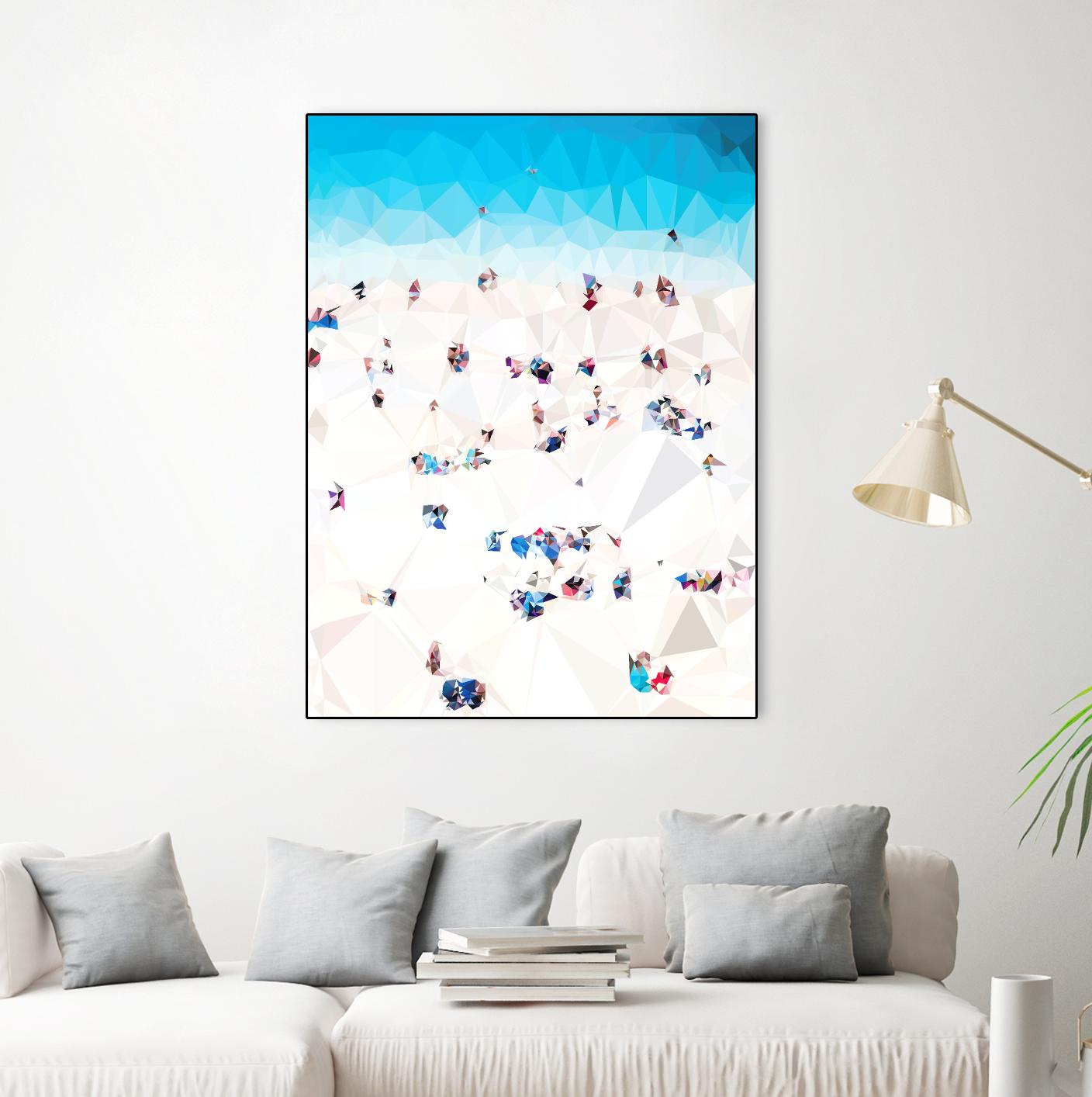 Beach Fragments A by THE Studio on GIANT ART - beige contemporary
