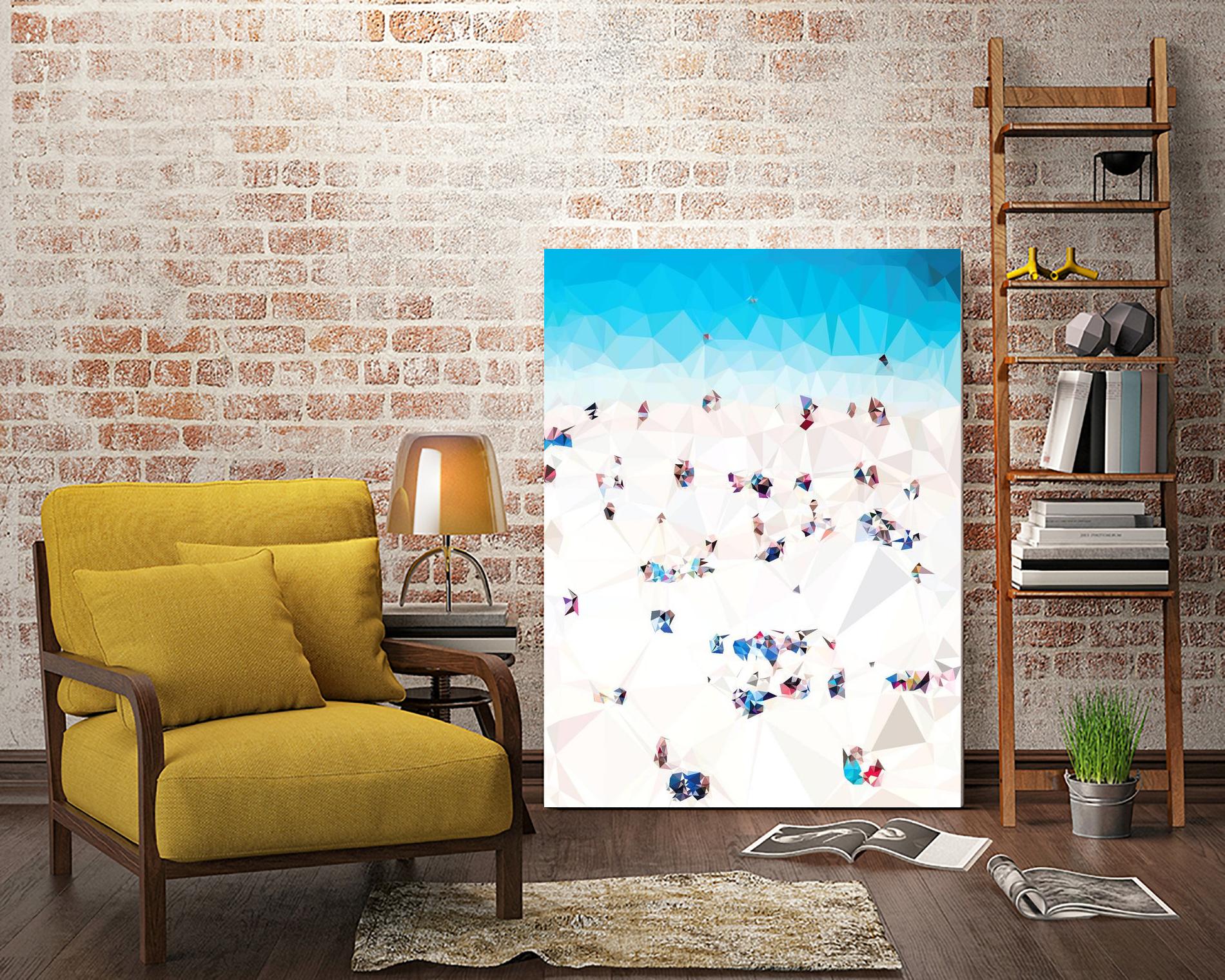 Beach Fragments A by THE Studio on GIANT ART - beige costal beach