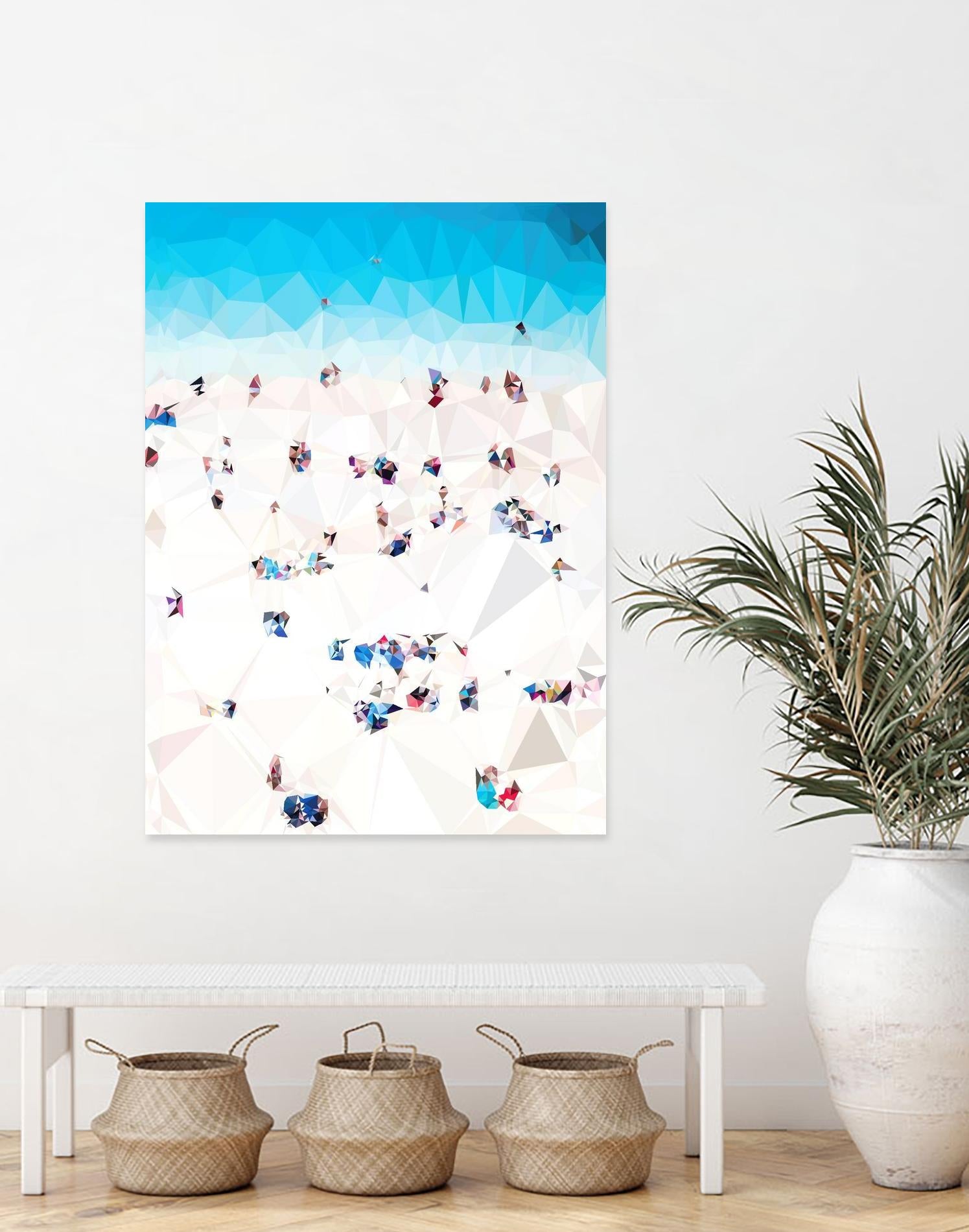 Beach Fragments A by THE Studio on GIANT ART - beige costal beach