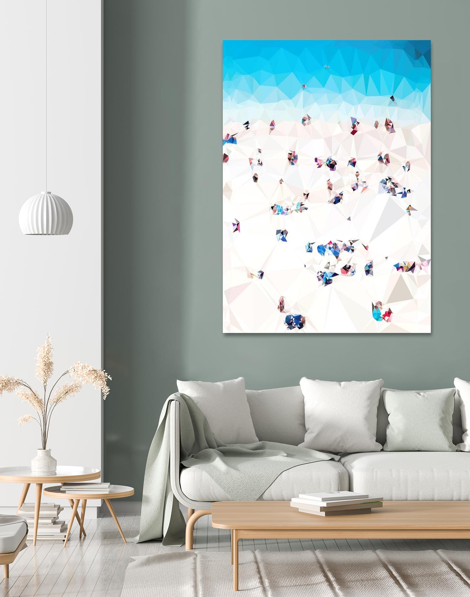 Beach Fragments A by THE Studio on GIANT ART - beige costal beach