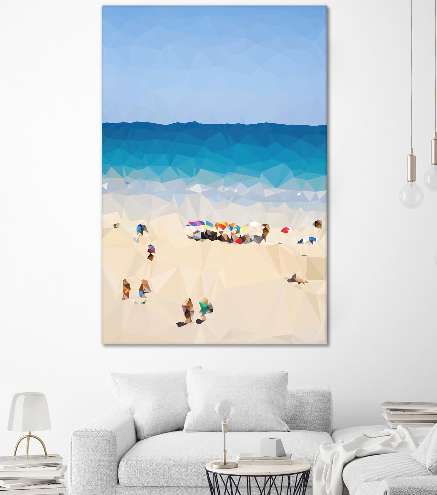 Beach Fragments E by THE Studio on GIANT ART - blue nautical