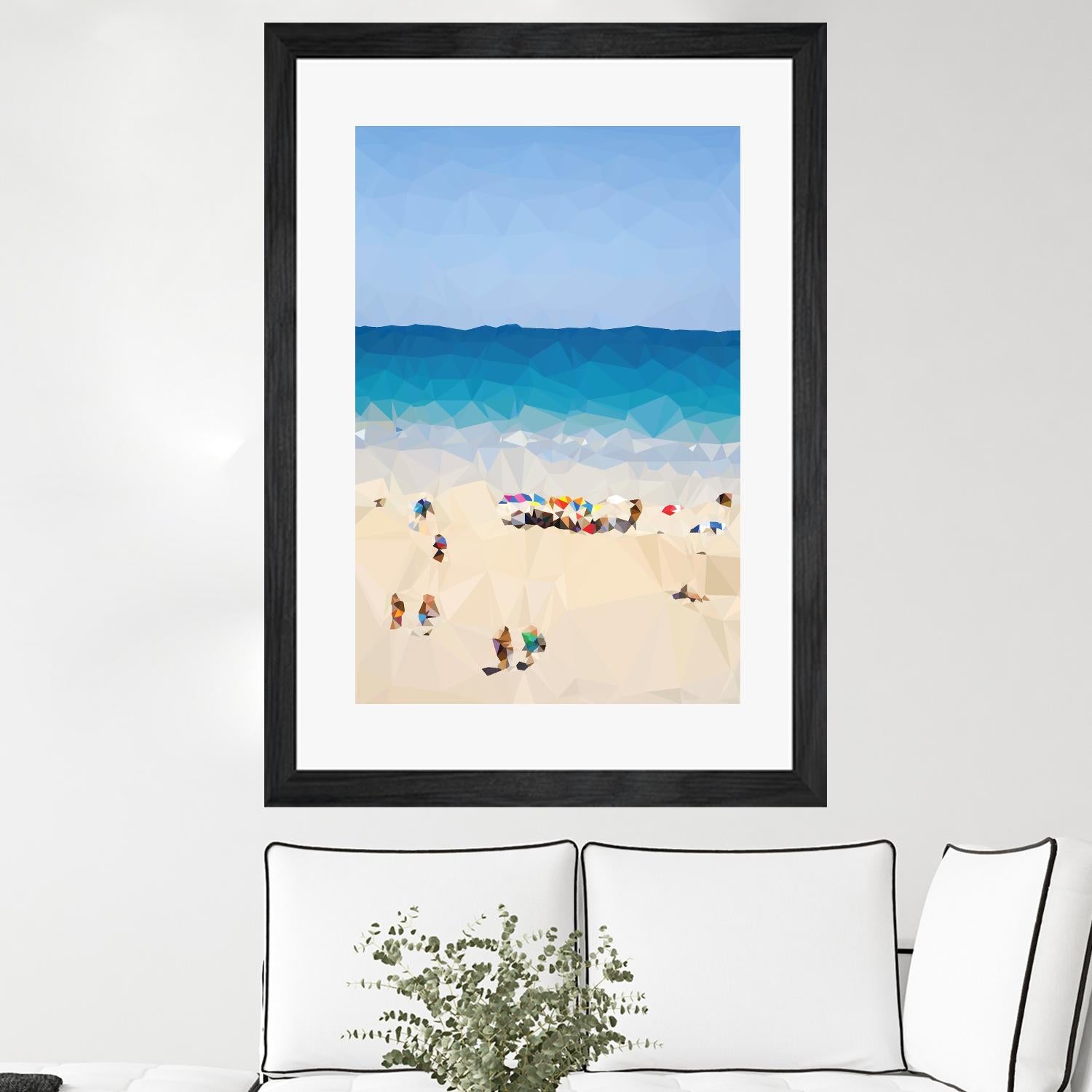 Beach Fragments E by THE Studio on GIANT ART - beige costal beach