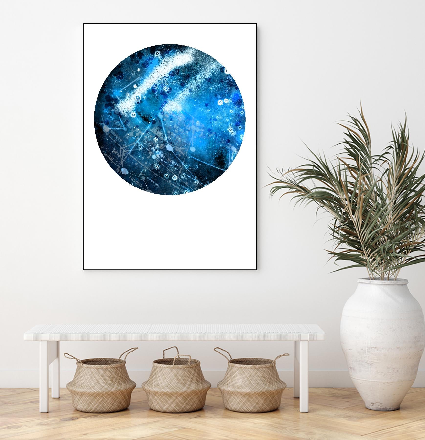 Interstellar Sphere 1 by Katie Todaro on GIANT ART - blue abstract