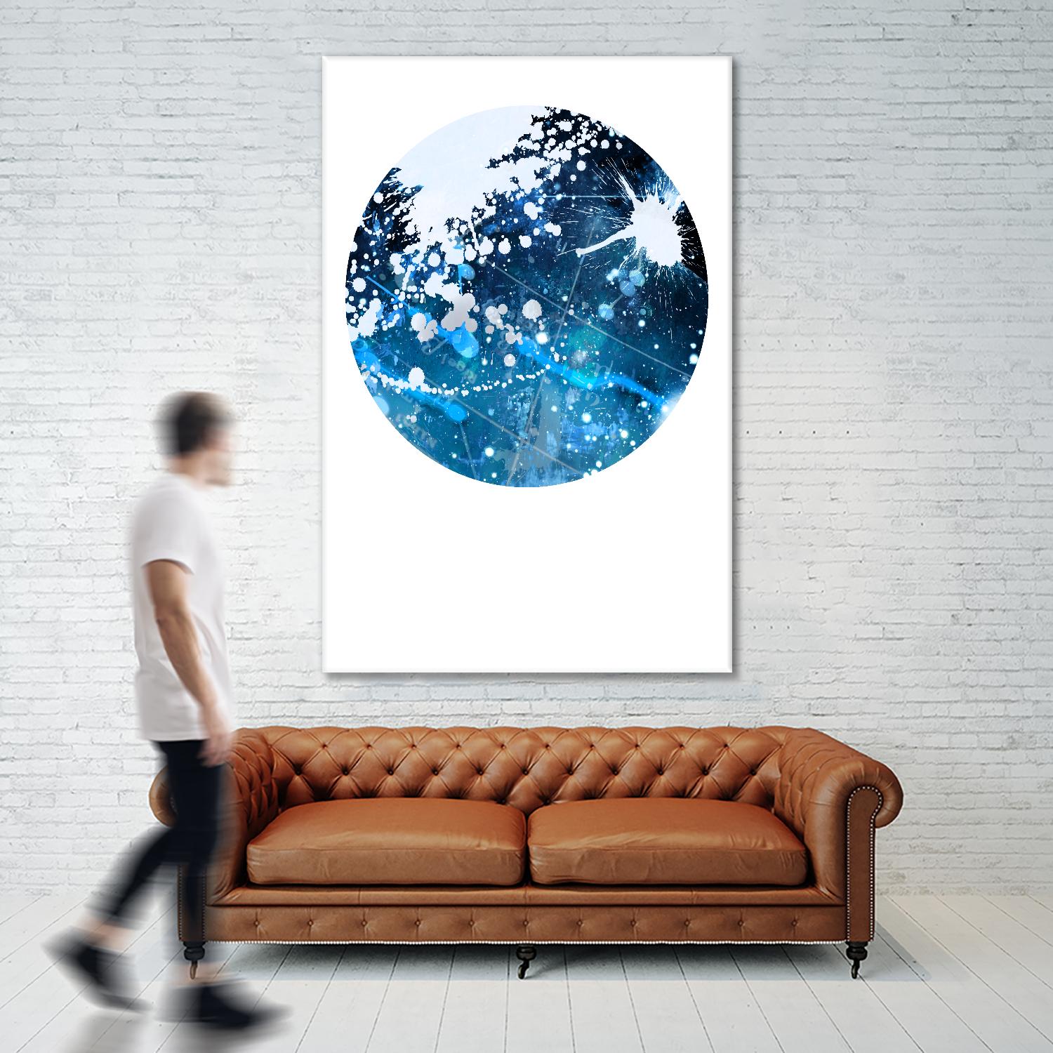 Interstellar Sphere 3 by Katie Todaro on GIANT ART - blue abstract