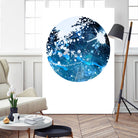 Interstellar Sphere 3 by Katie Todaro on GIANT ART - blue abstract