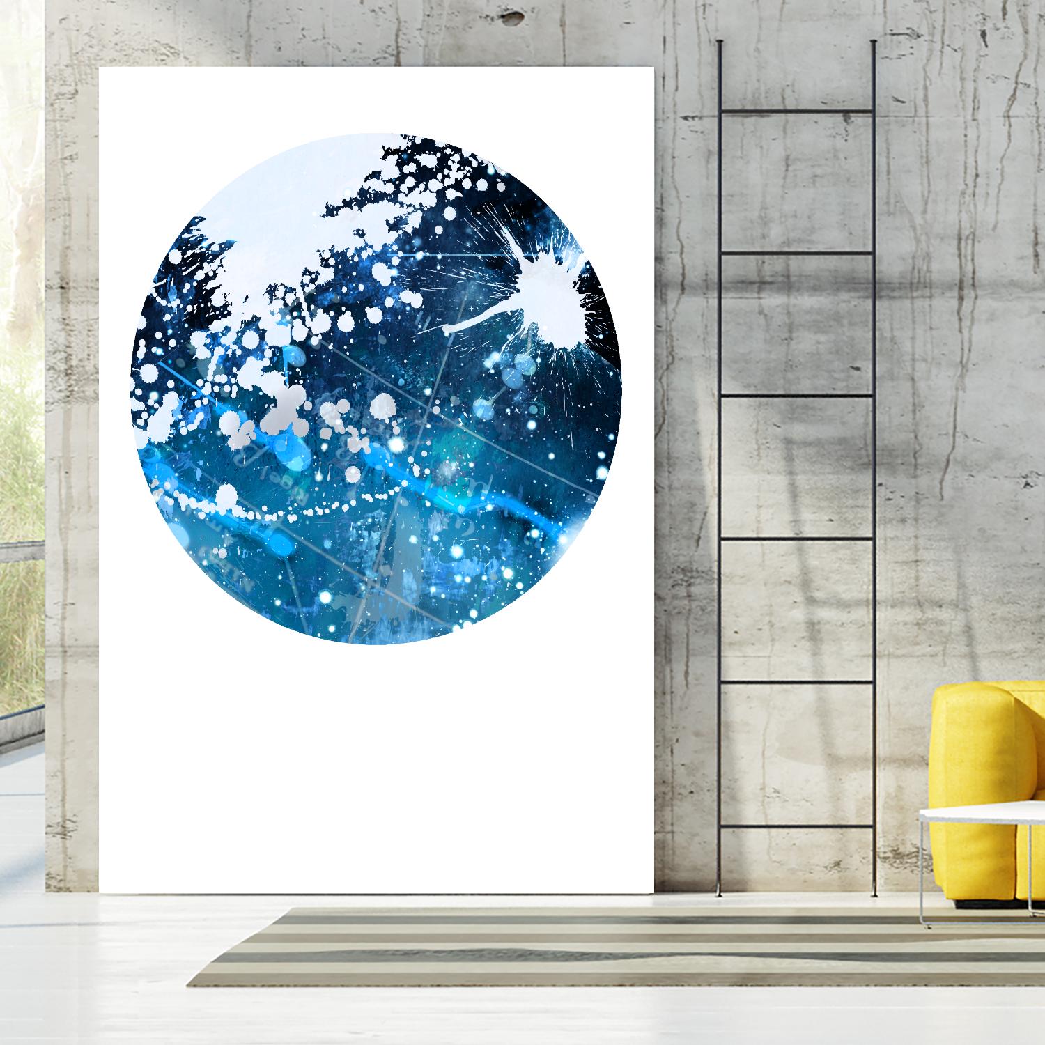 Interstellar Sphere 3 by Katie Todaro on GIANT ART - blue abstract