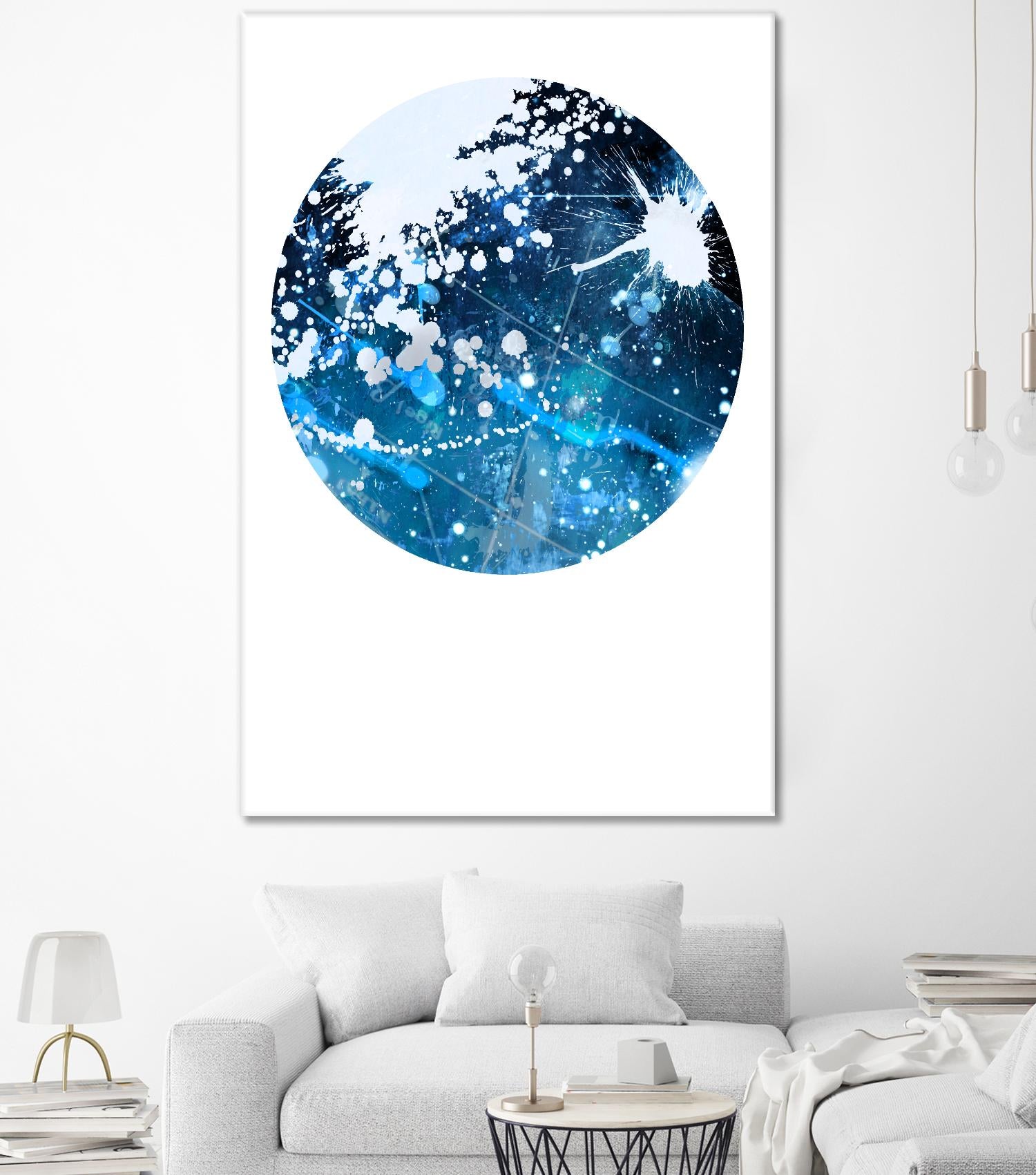 Interstellar Sphere 3 by Katie Todaro on GIANT ART - blue abstract