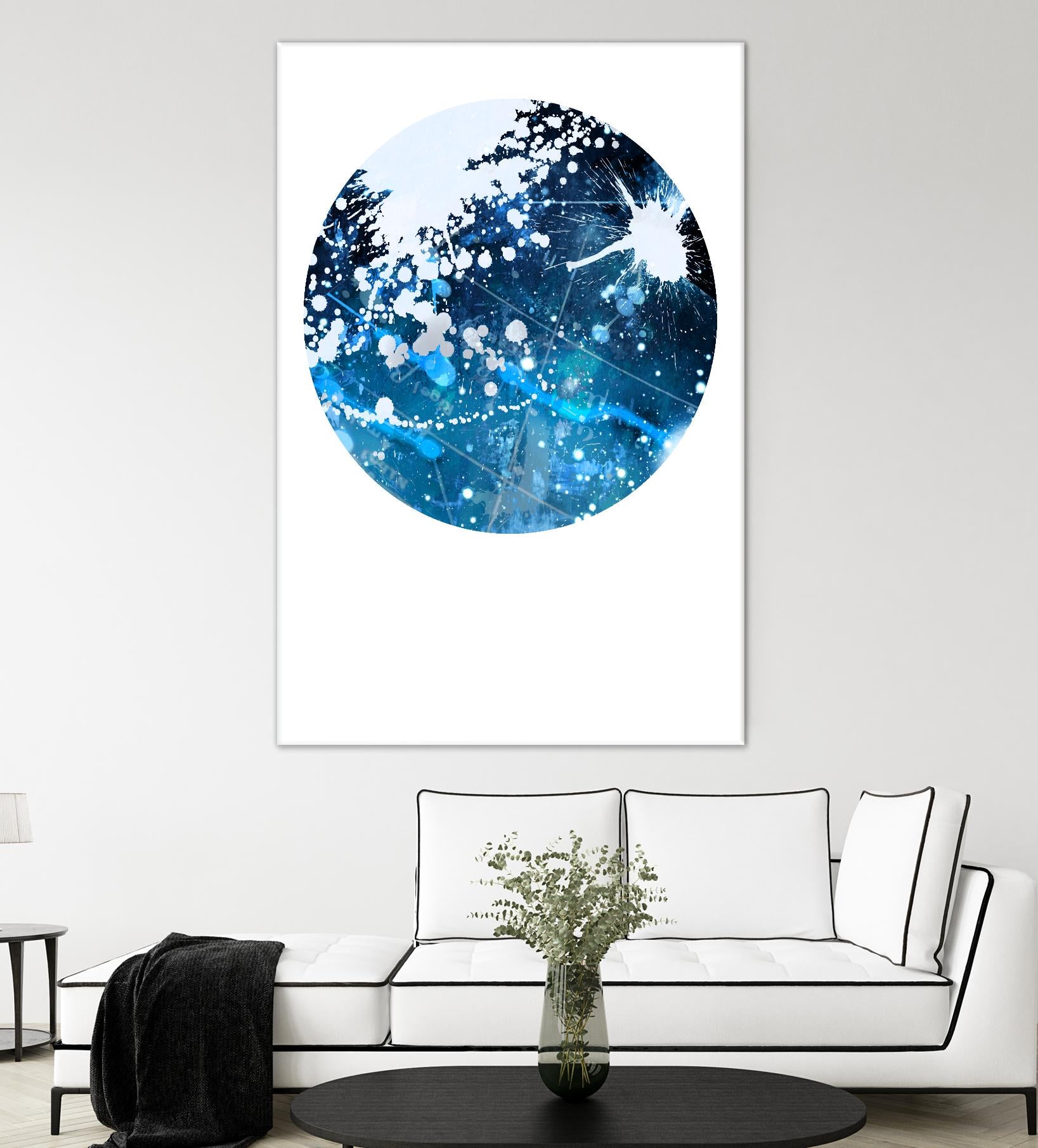 Interstellar Sphere 3 by Katie Todaro on GIANT ART - blue abstract