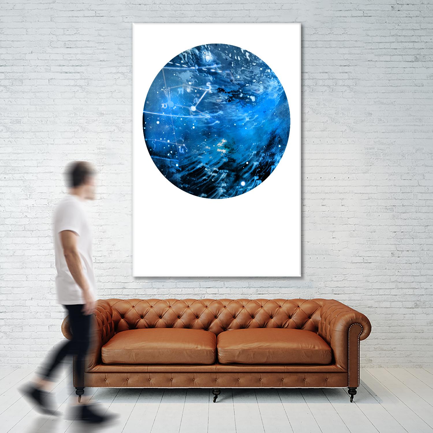 Interstellar Sphere 4 by Katie Todaro on GIANT ART - blue abstract