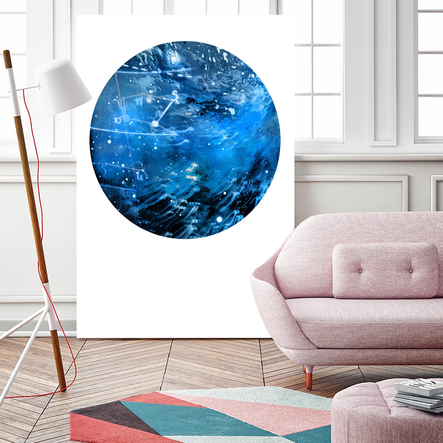 Interstellar Sphere 4 by Katie Todaro on GIANT ART - blue abstract