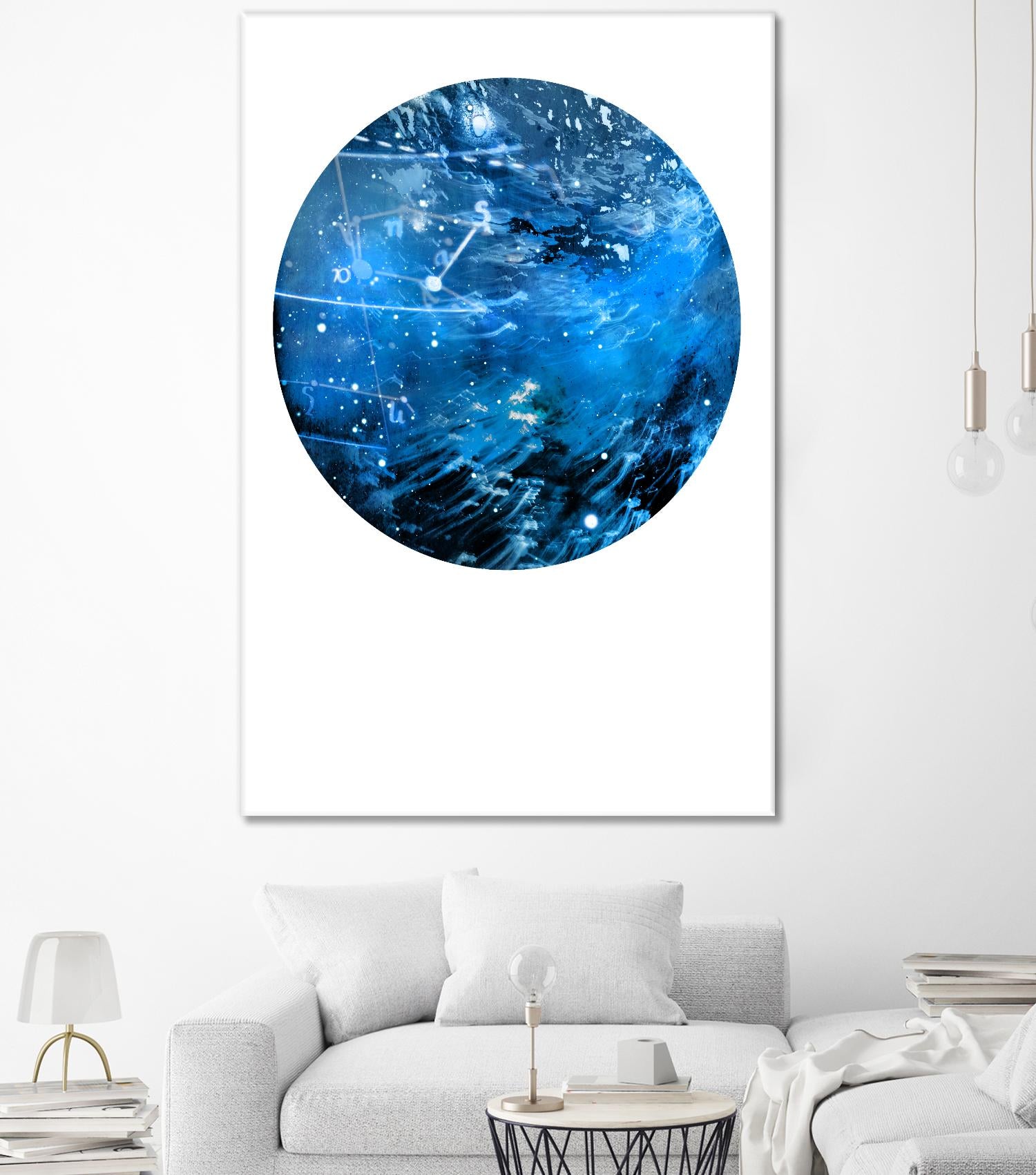Interstellar Sphere 4 by Katie Todaro on GIANT ART - blue abstract