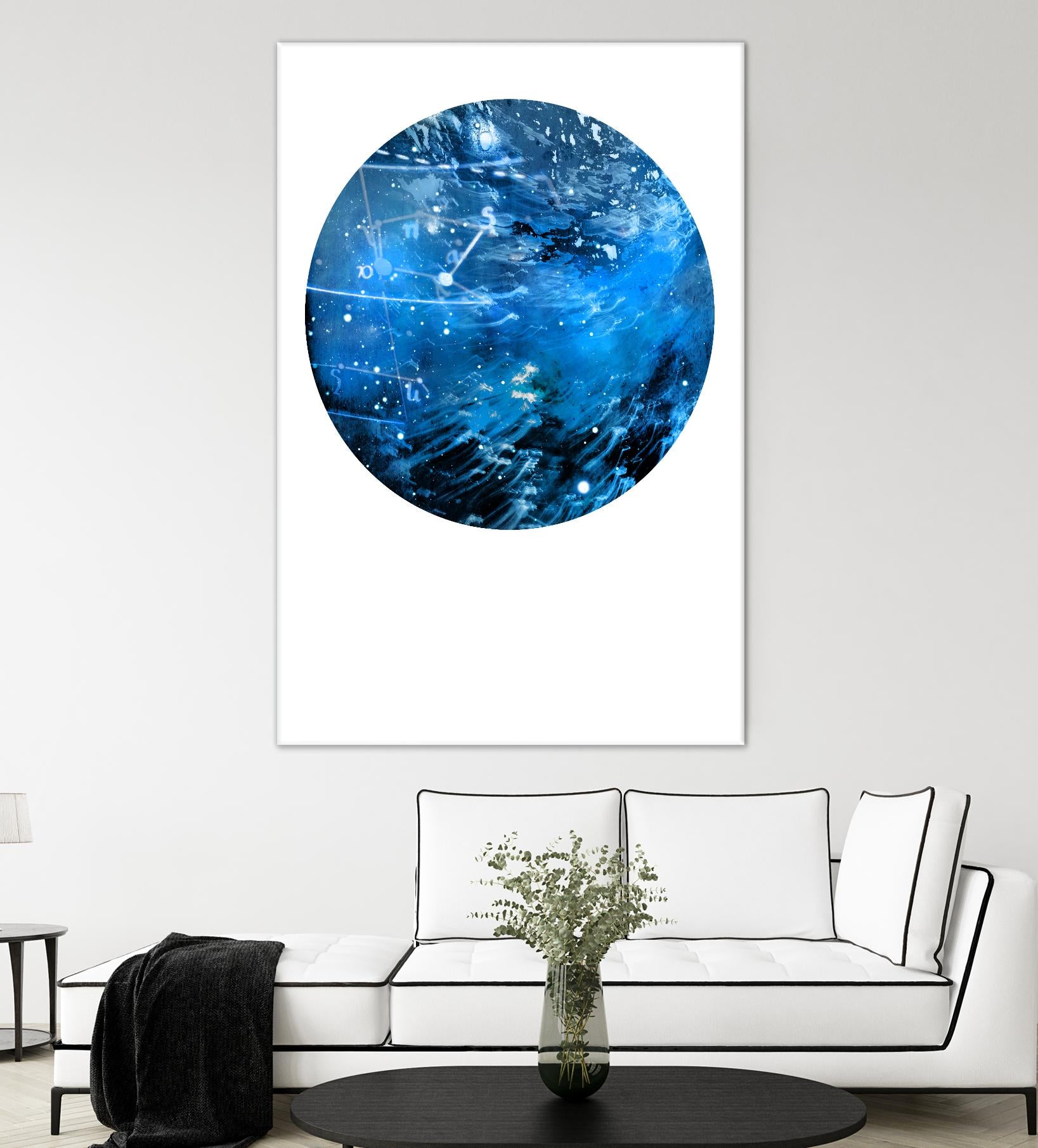 Interstellar Sphere 4 by Katie Todaro on GIANT ART - blue abstract