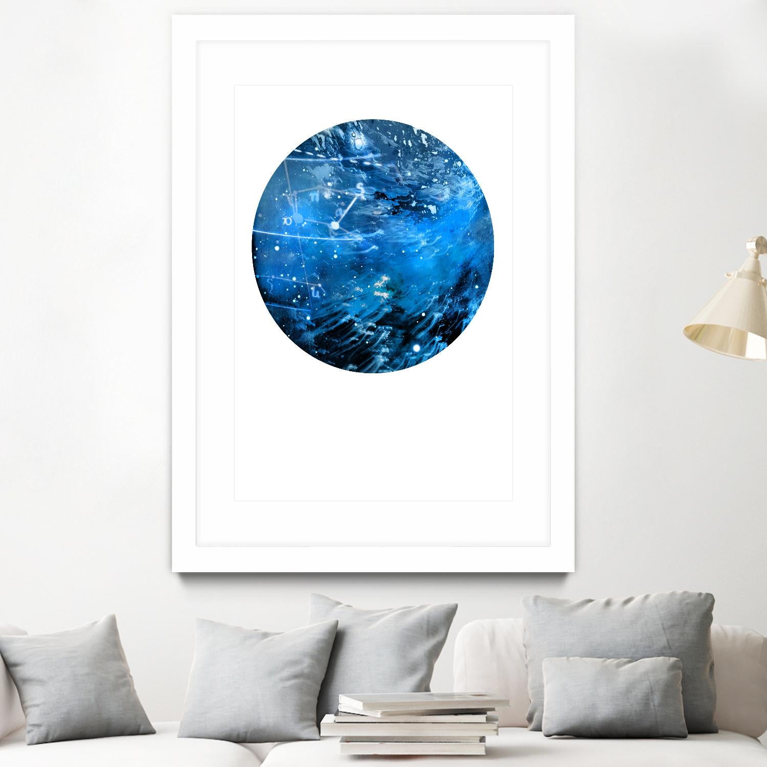Interstellar Sphere 4 by Katie Todaro on GIANT ART - blue abstract
