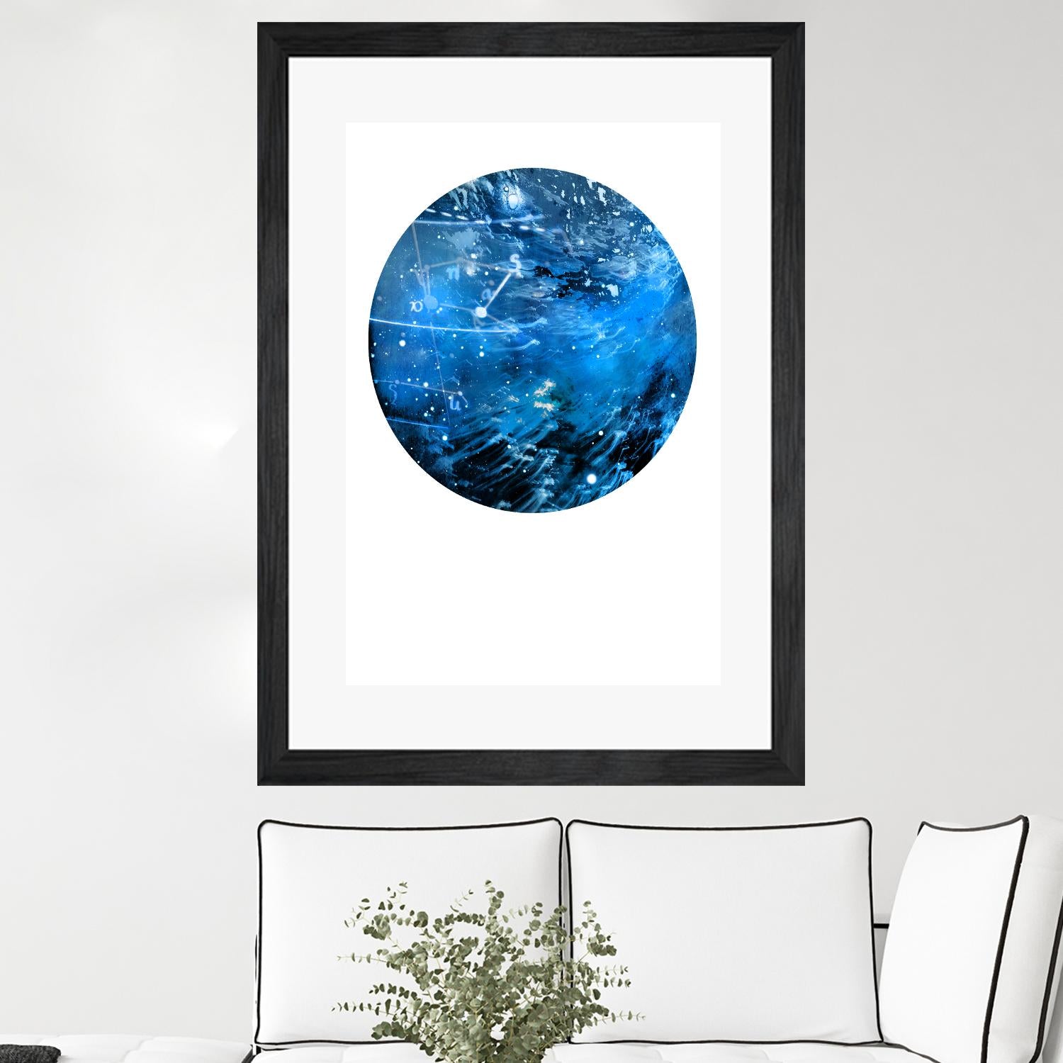 Interstellar Sphere 4 by Katie Todaro on GIANT ART - blue abstract