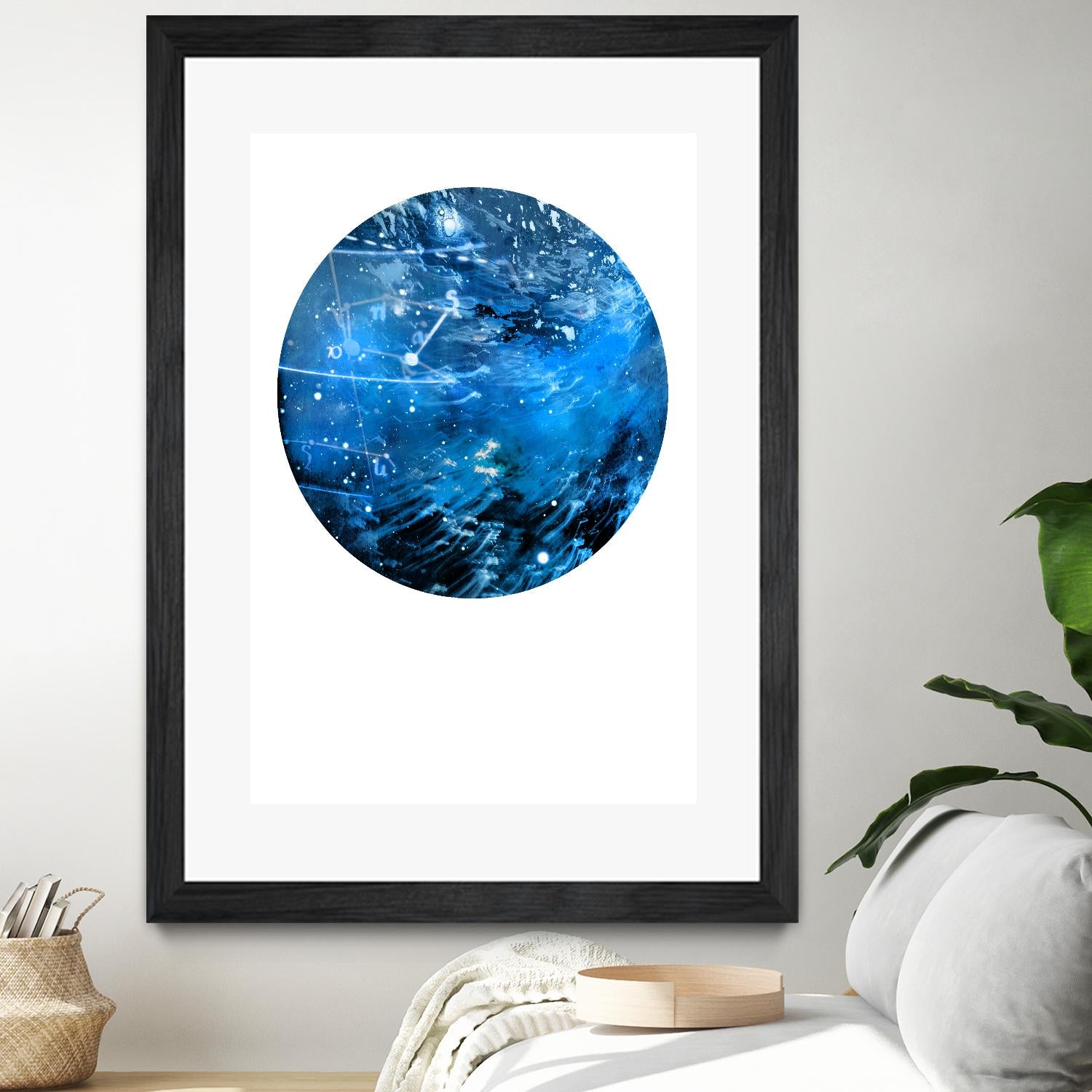 Interstellar Sphere 4 by Katie Todaro on GIANT ART - blue abstract