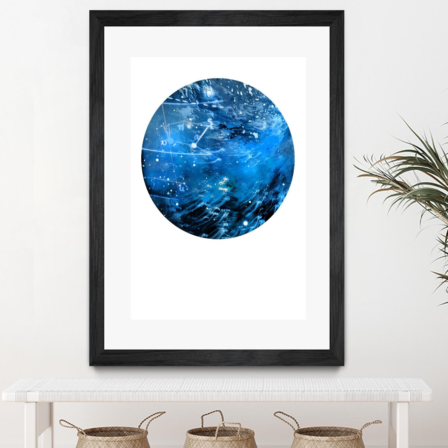 Interstellar Sphere 4 by Katie Todaro on GIANT ART - blue abstract