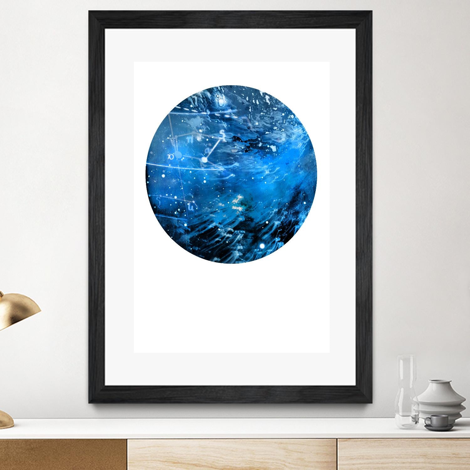 Interstellar Sphere 4 by Katie Todaro on GIANT ART - blue abstract