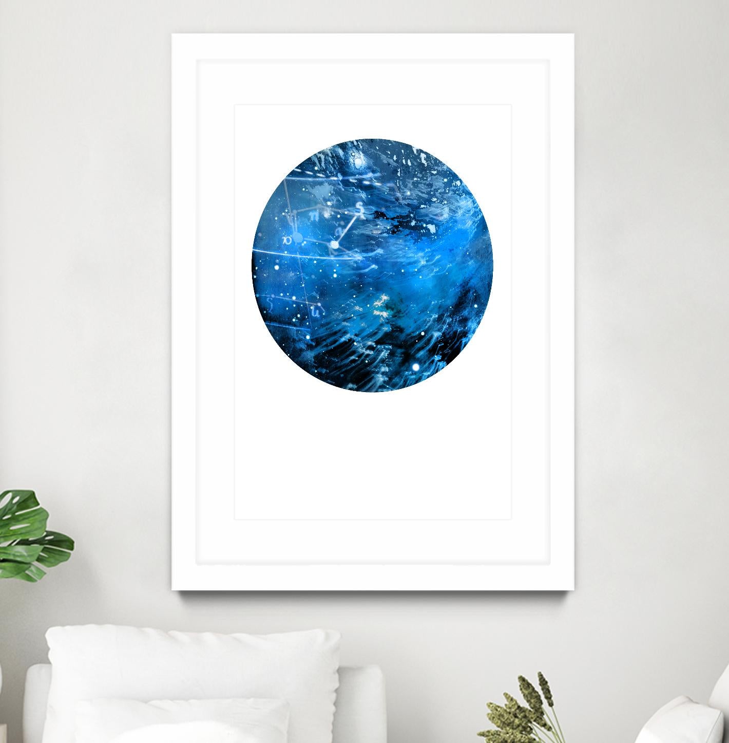 Interstellar Sphere 4 by Katie Todaro on GIANT ART - blue abstract