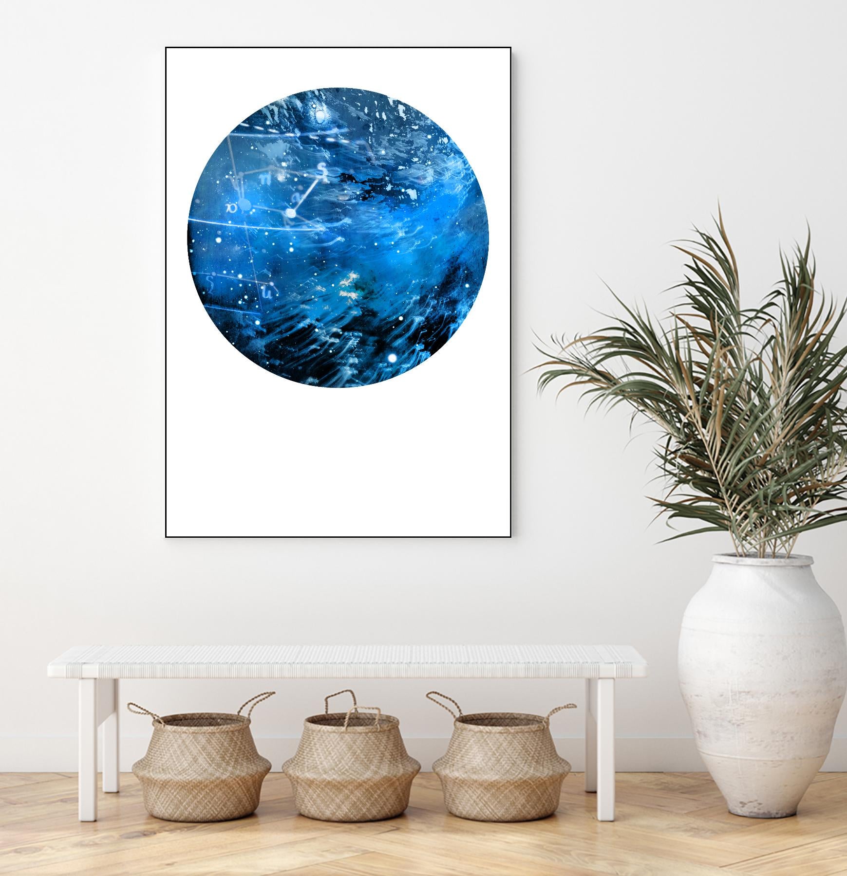 Interstellar Sphere 4 by Katie Todaro on GIANT ART - blue abstract