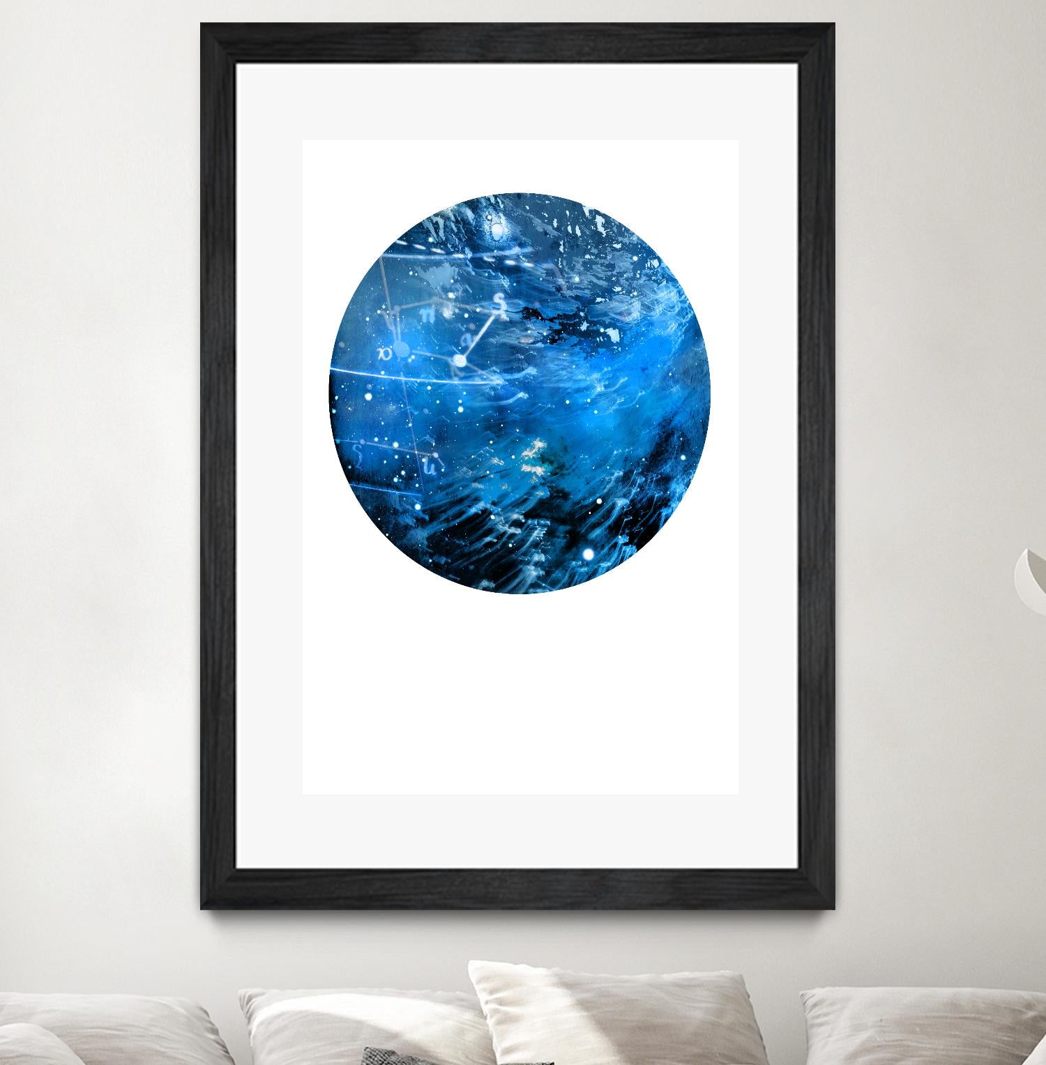 Interstellar Sphere 4 by Katie Todaro on GIANT ART - blue abstract